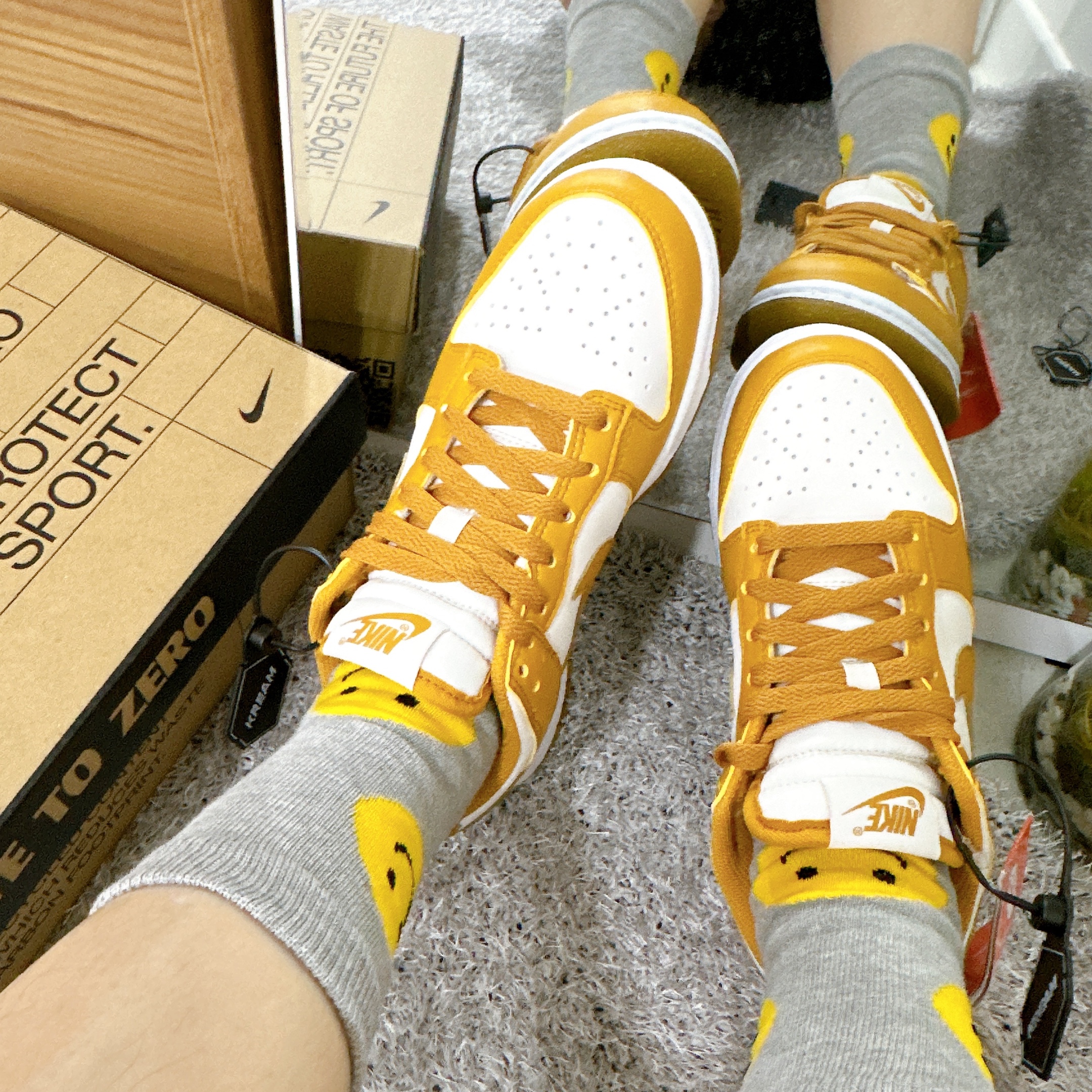 (W) Nike Dunk Low Next Nature Phantom 착용 스타일 - 2