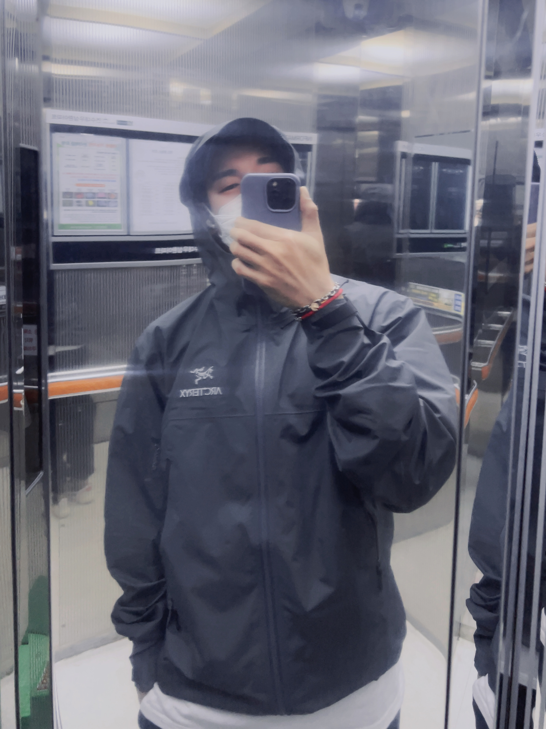 Arc'teryx Beta Jacket Cloud 착용 스타일
