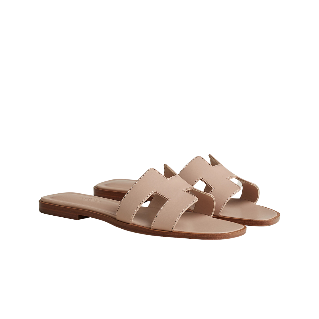 (W) 에르메스 오란 샌들 카프스킨 & 베쥬 누드((W) Hermes Oran Sandal Calfskin & Beige Nude) - 2