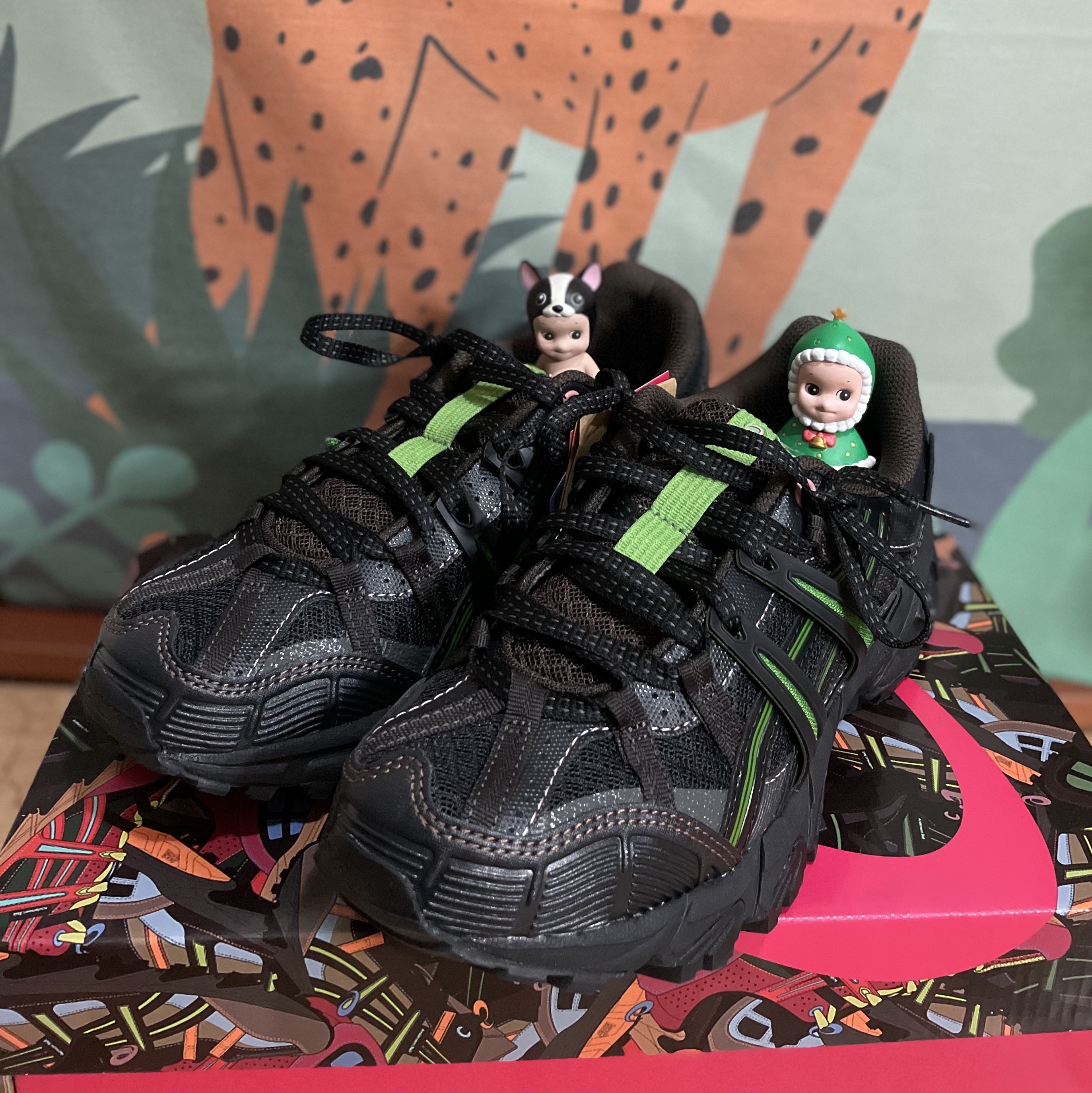 Asics x Andersson Bell Gel-Sonoma 15-50 Black Green 착용 스타일 - 1