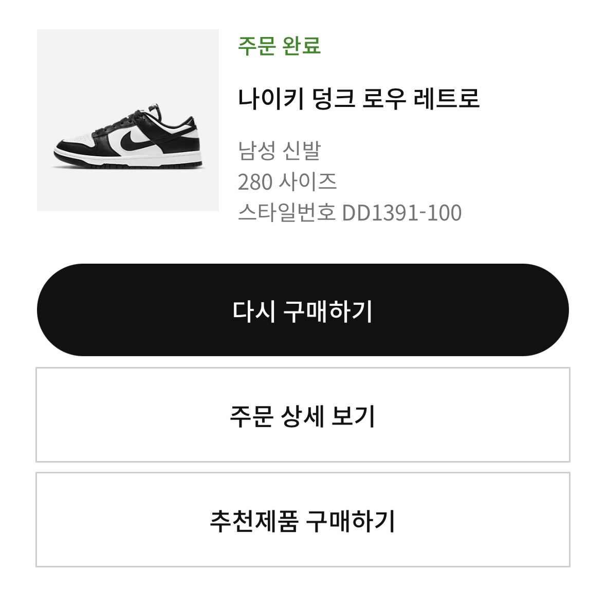Nike Dunk Low Retro Black 착용 스타일 - 4