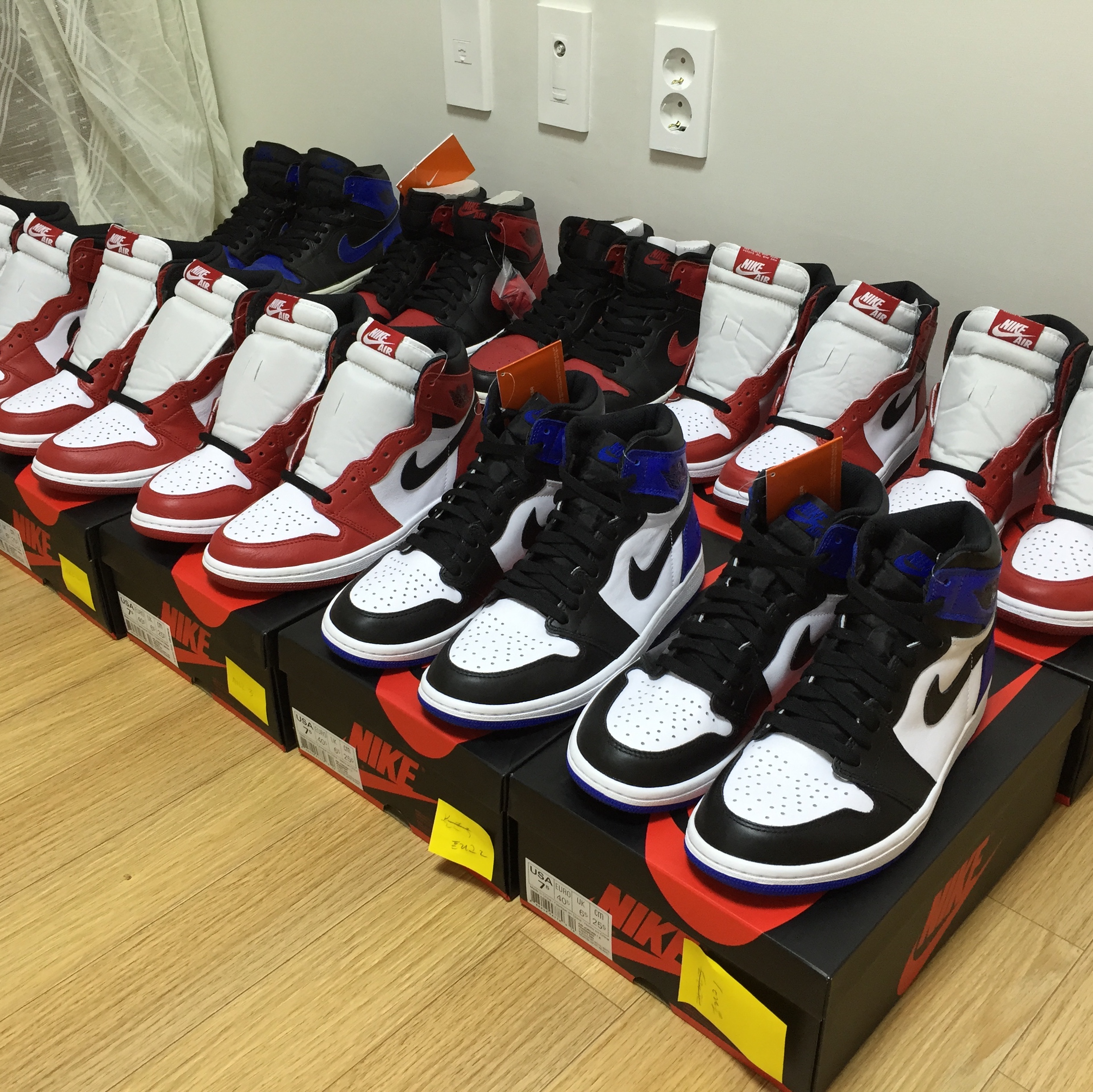 Jordan 1 x Fragment Retro High OG, Jordan 1 Retro High OG Chicago 2015 착용 스타일 - 5
