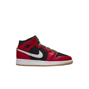 (GS) Jordan 1 Mid SE Black Fire Red