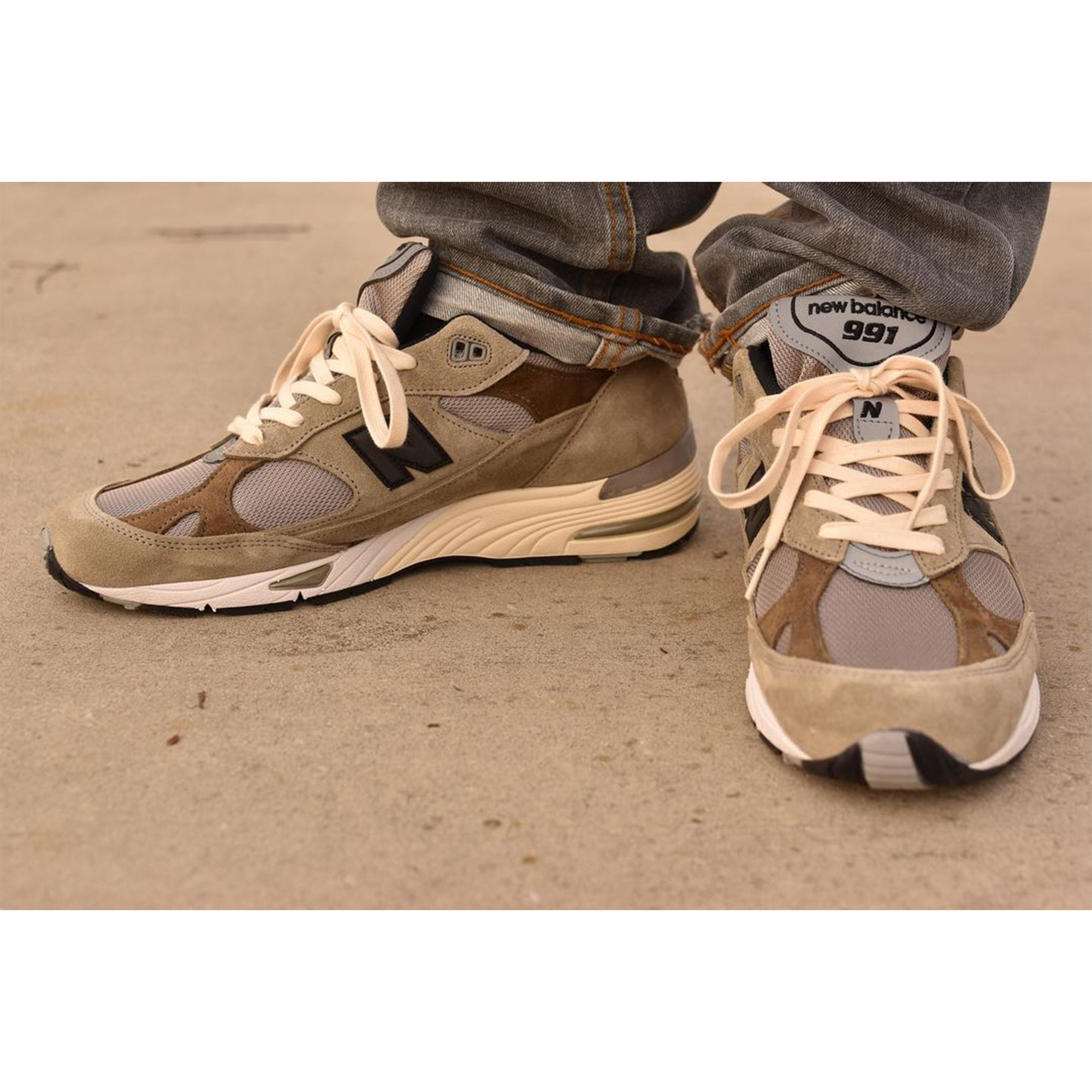 New Balance x JJJJound 991 Made in UK Grey, (W) New Balance x JJJJound 991 Made in UK Grey 착용 스타일 - 3