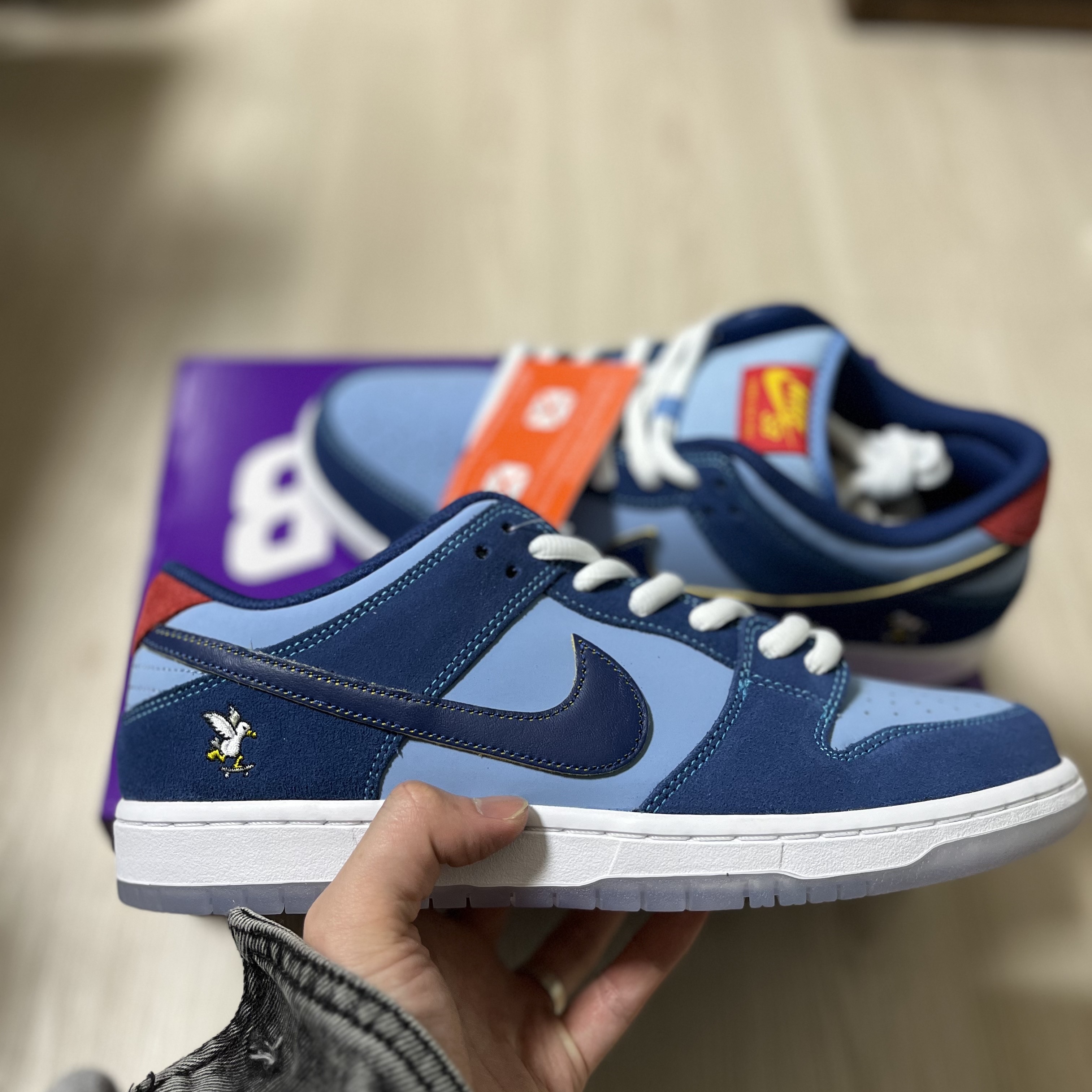 Nike x Why So Sad? SB Dunk Low Pro Coastal Blue 착용 스타일 - 2