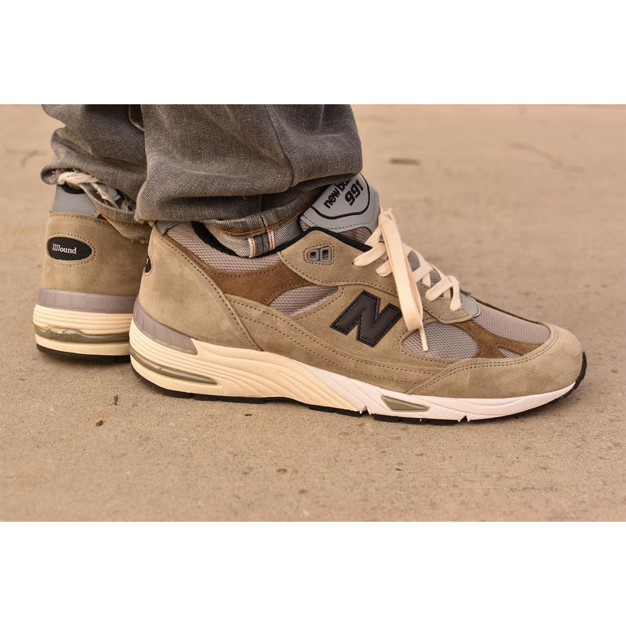 New Balance x JJJJound 991 Made in UK Grey, (W) New Balance x JJJJound 991 Made in UK Grey 착용 스타일 - 2