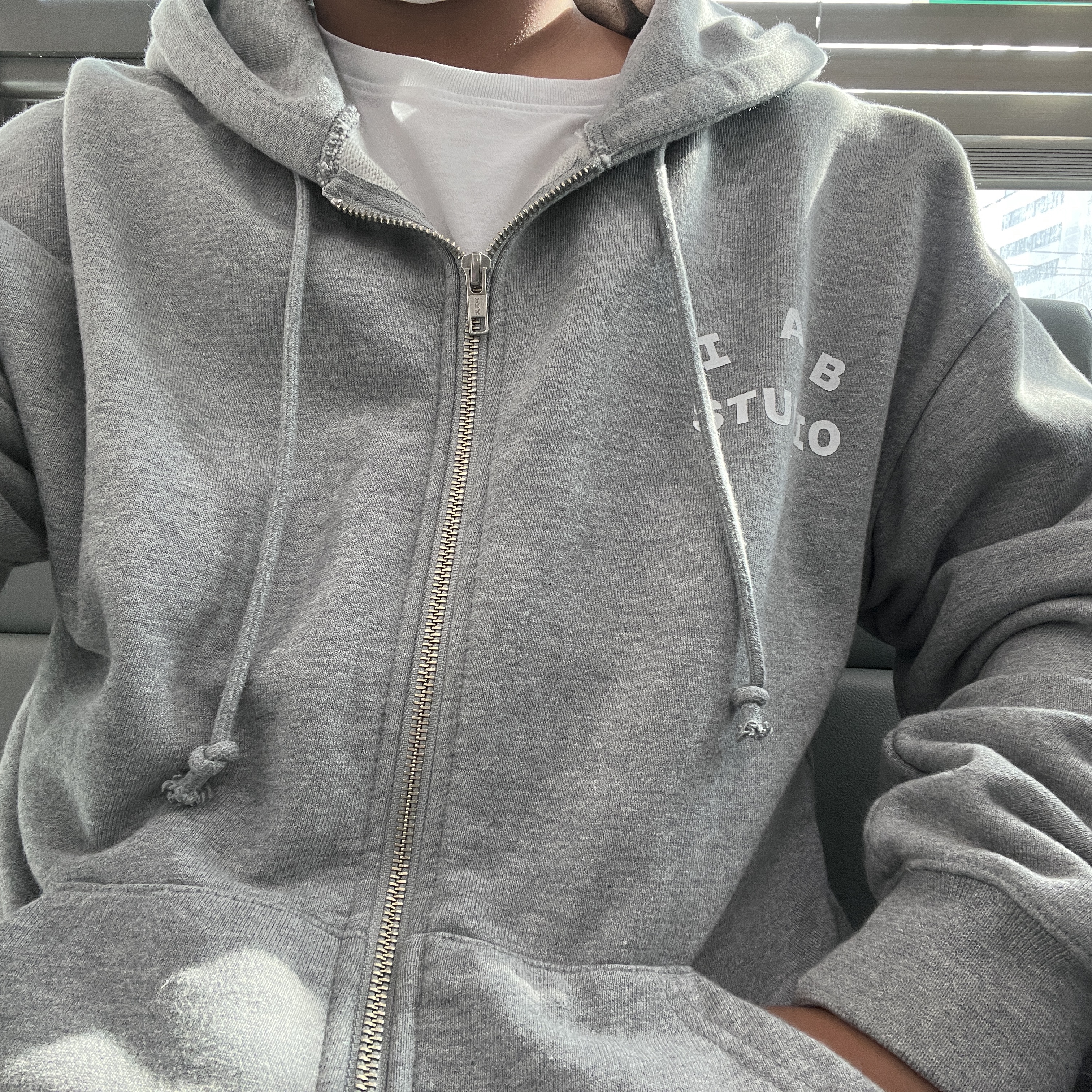 IAB Studio Zip-Up Hoodie Gray - 22FW, Nike Dunk Low Retro Black 착용 스타일