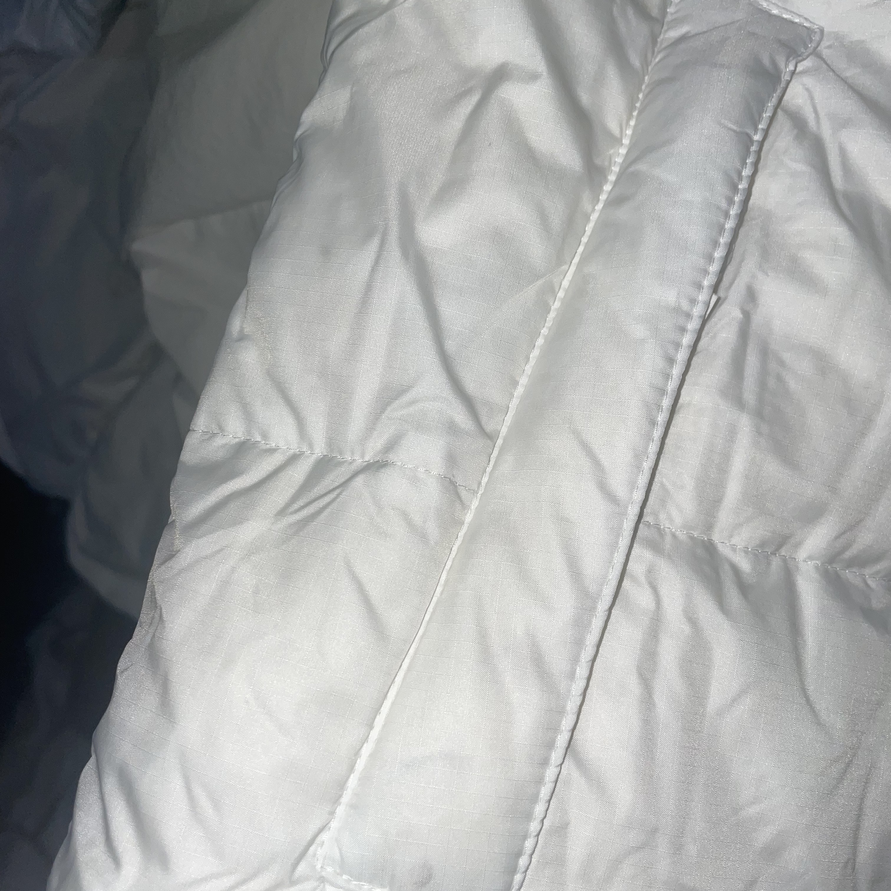 The North Face 1996 Eco Nuptse Jacket White 착용 스타일 - 5
