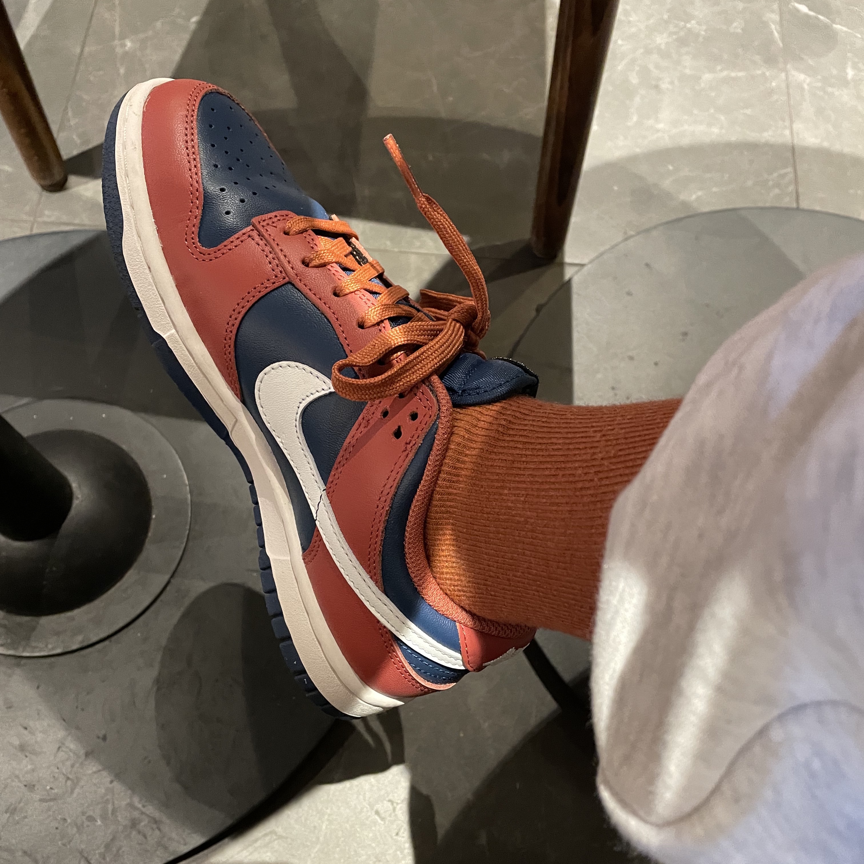 (W) Nike Dunk Low Canyon Rust Valerian Blue 착용 스타일