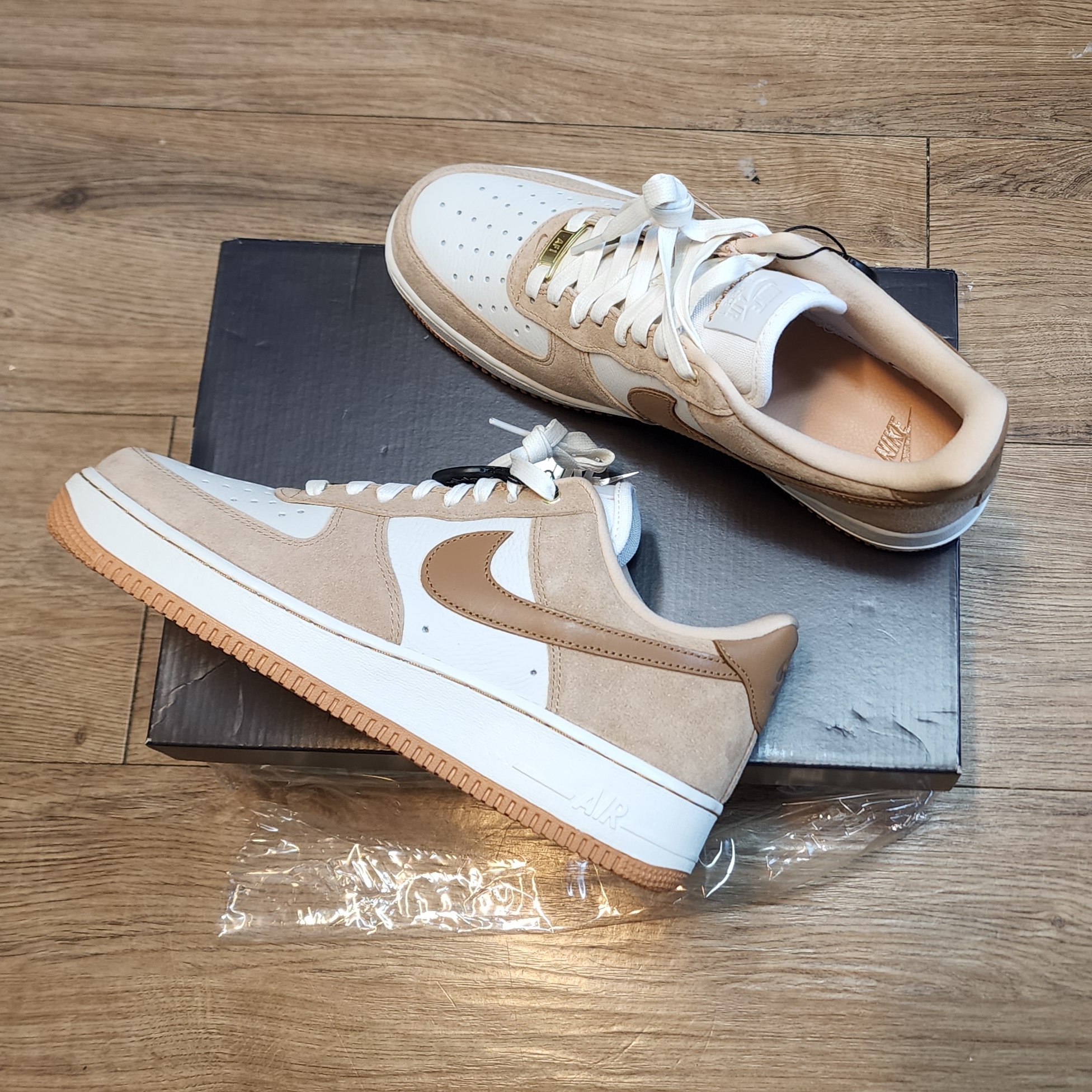(W) Nike Air Force 1 LXX Flax 착용 스타일