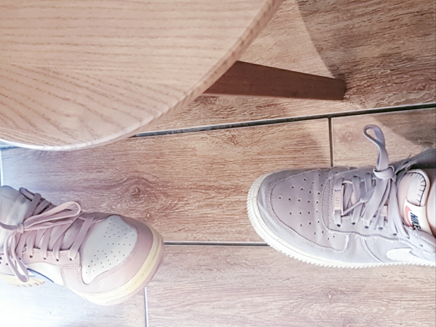 (W) Nike Air Force 1 '07 SE Next Nature Amethyst Ash, (W) Nike Dunk Low Pink Oxford 착용 스타일