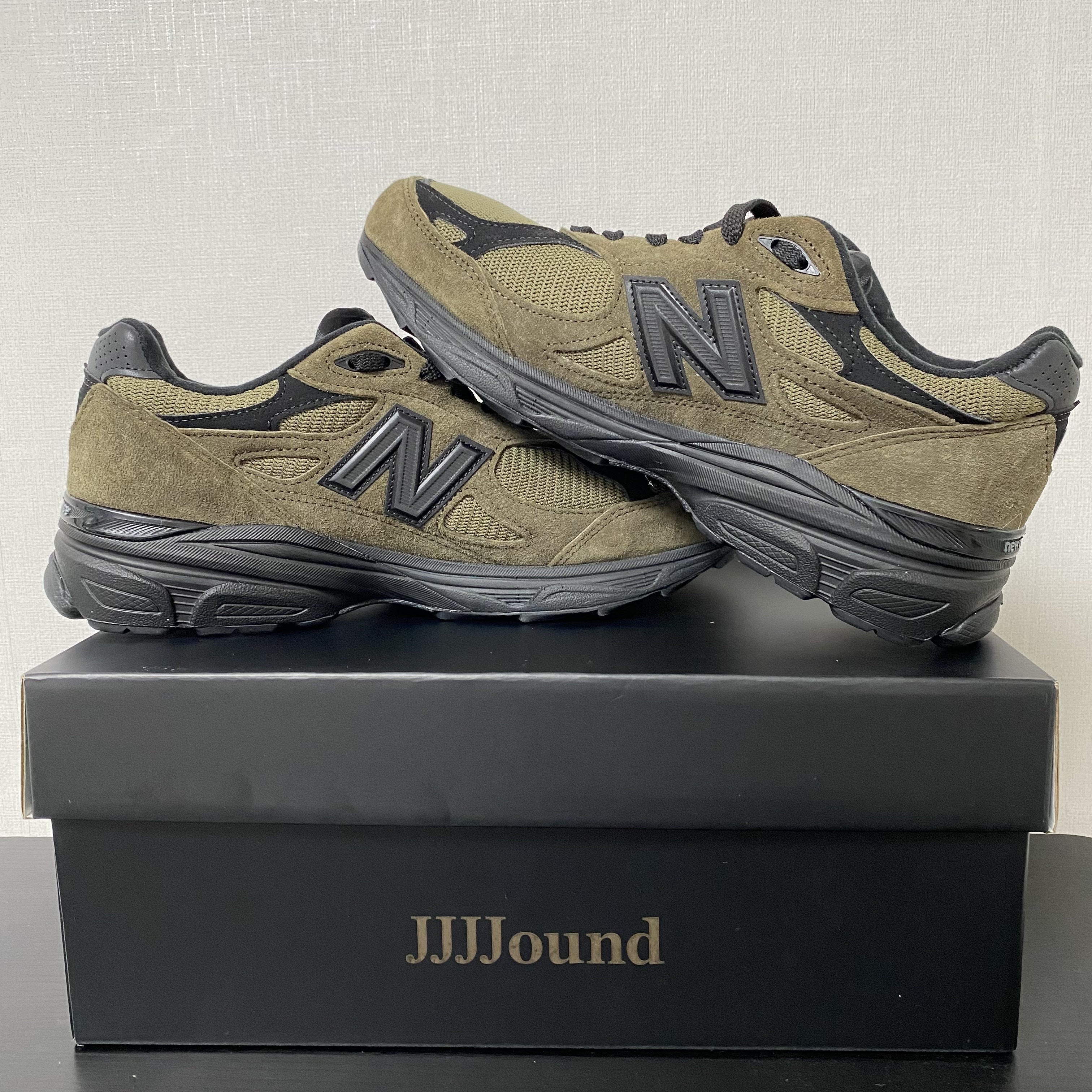 New Balance x JJJJound 990v3 Brown Black 착용 스타일