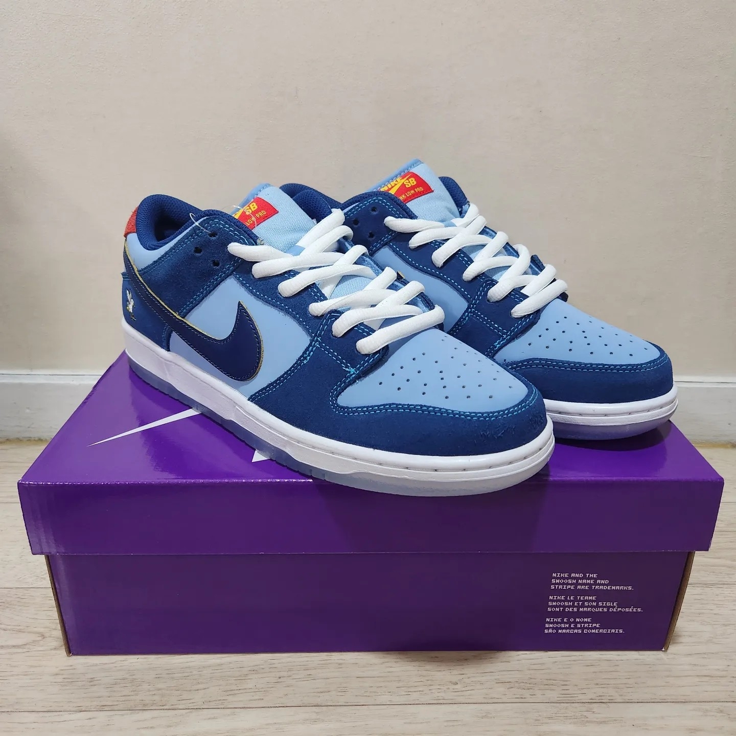 Nike x Why So Sad? SB Dunk Low Pro Coastal Blue 착용 스타일 - 1