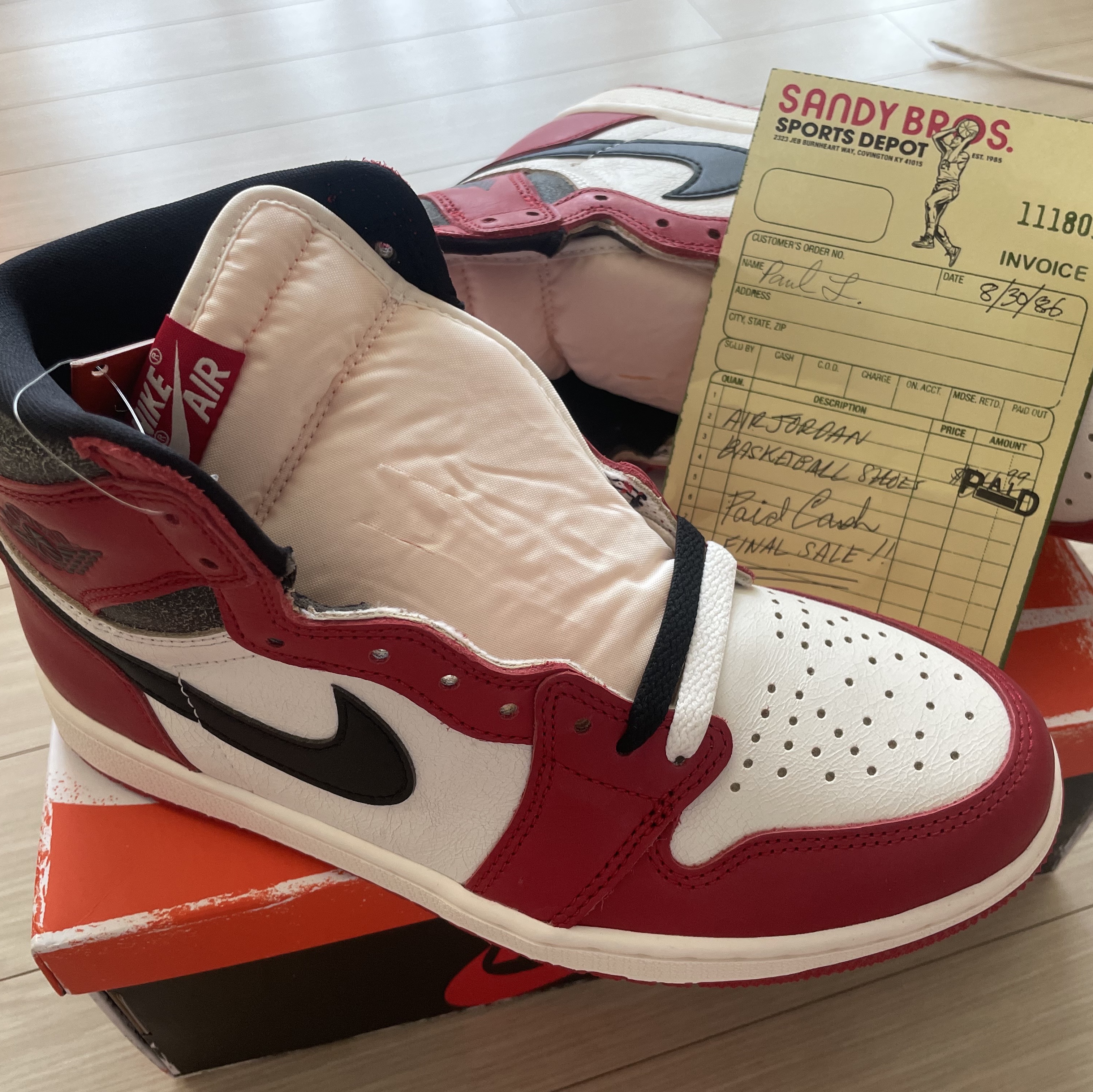 Jordan 1 Retro High OG Chicago 2022, Jordan 1 Retro Low OG Chicago 2016 착용 스타일 - 3