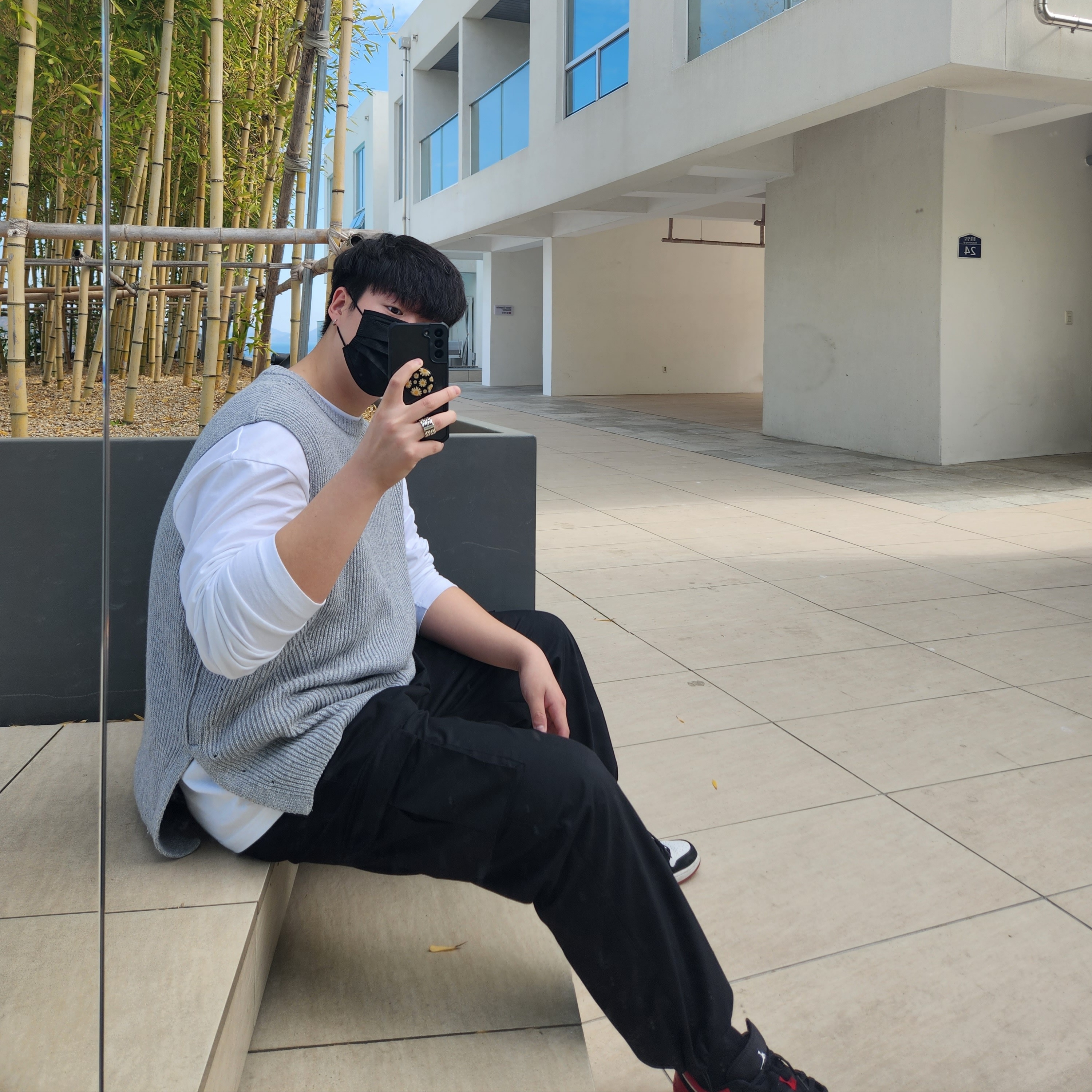 Jordan 1 Low Black Toe 착용 스타일 - 1