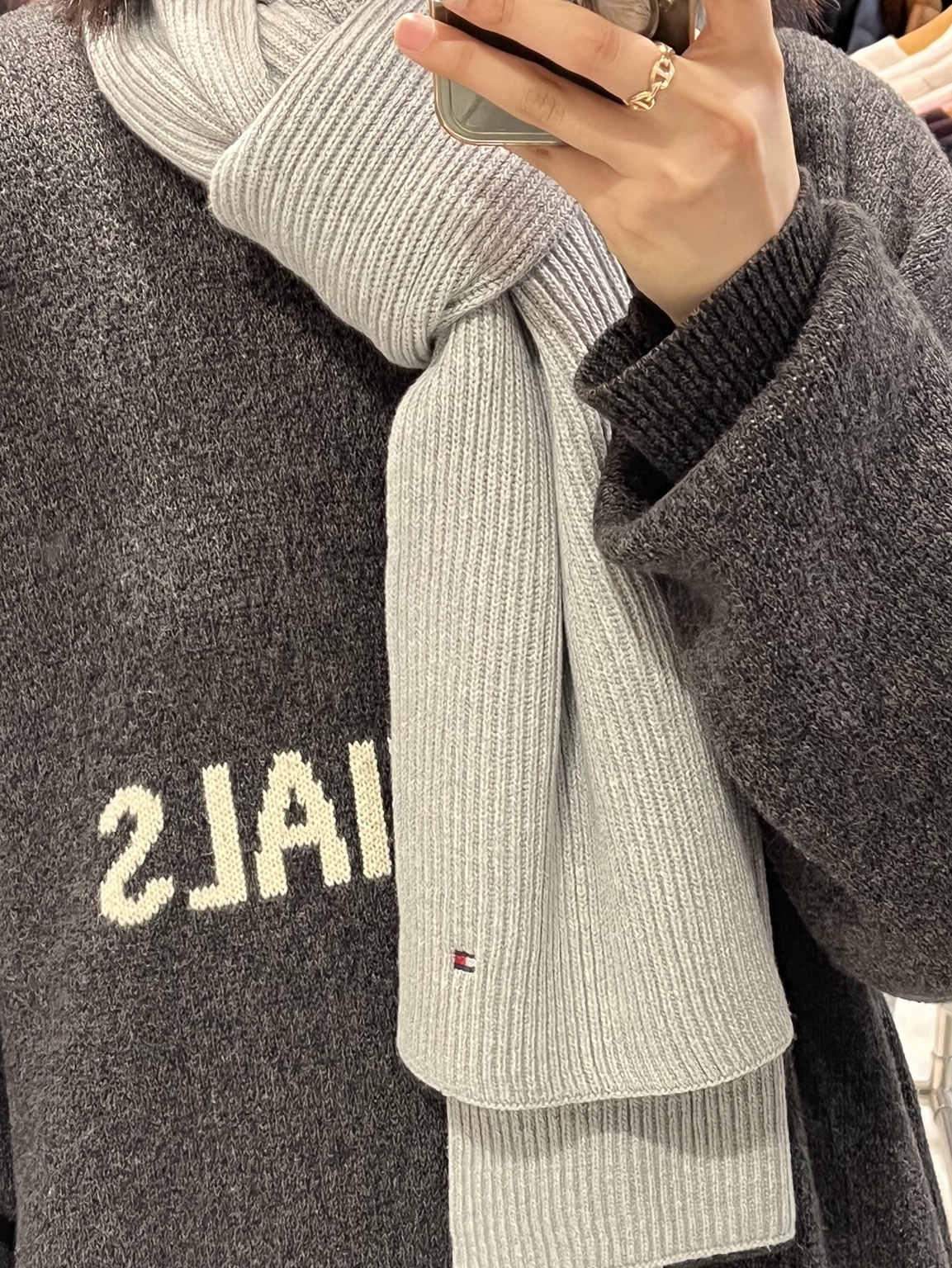 Essentials Knit Sweater Black Melange - 20SS, (GS) Nike Dunk Low Pink Foam 착용 스타일 - 2