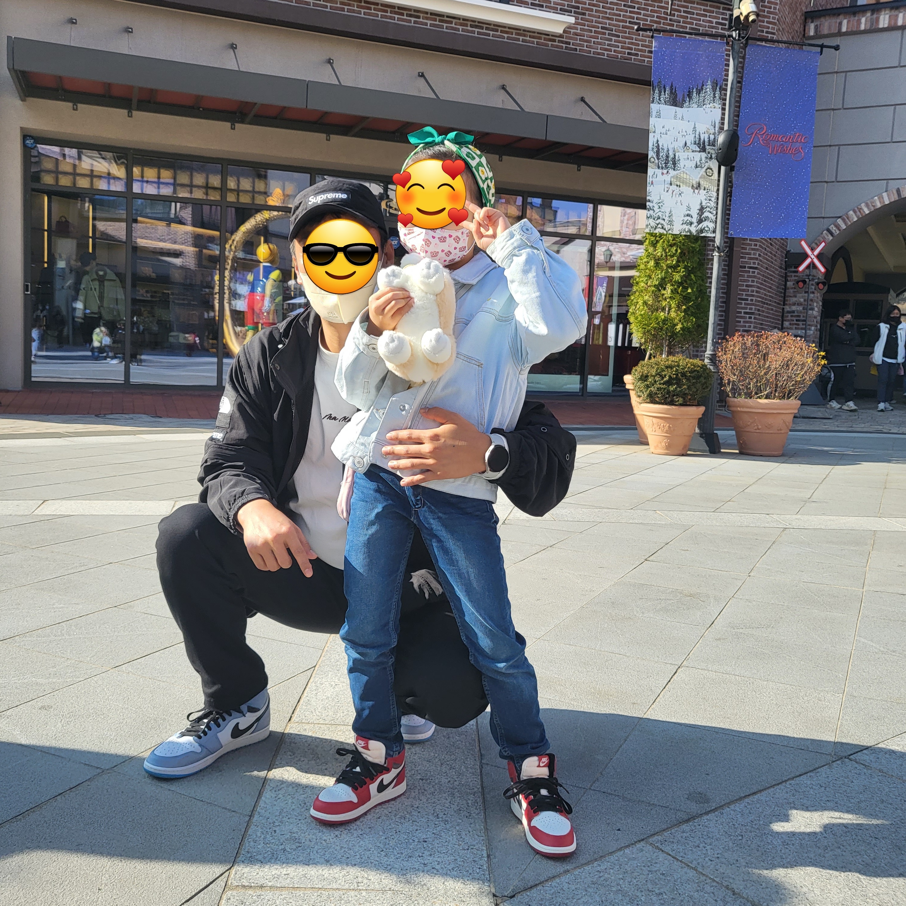 (PS) Jordan 1 Retro High OG Chicago 2022, Jordan 1 Retro High OG University Blue 착용 스타일 - 3