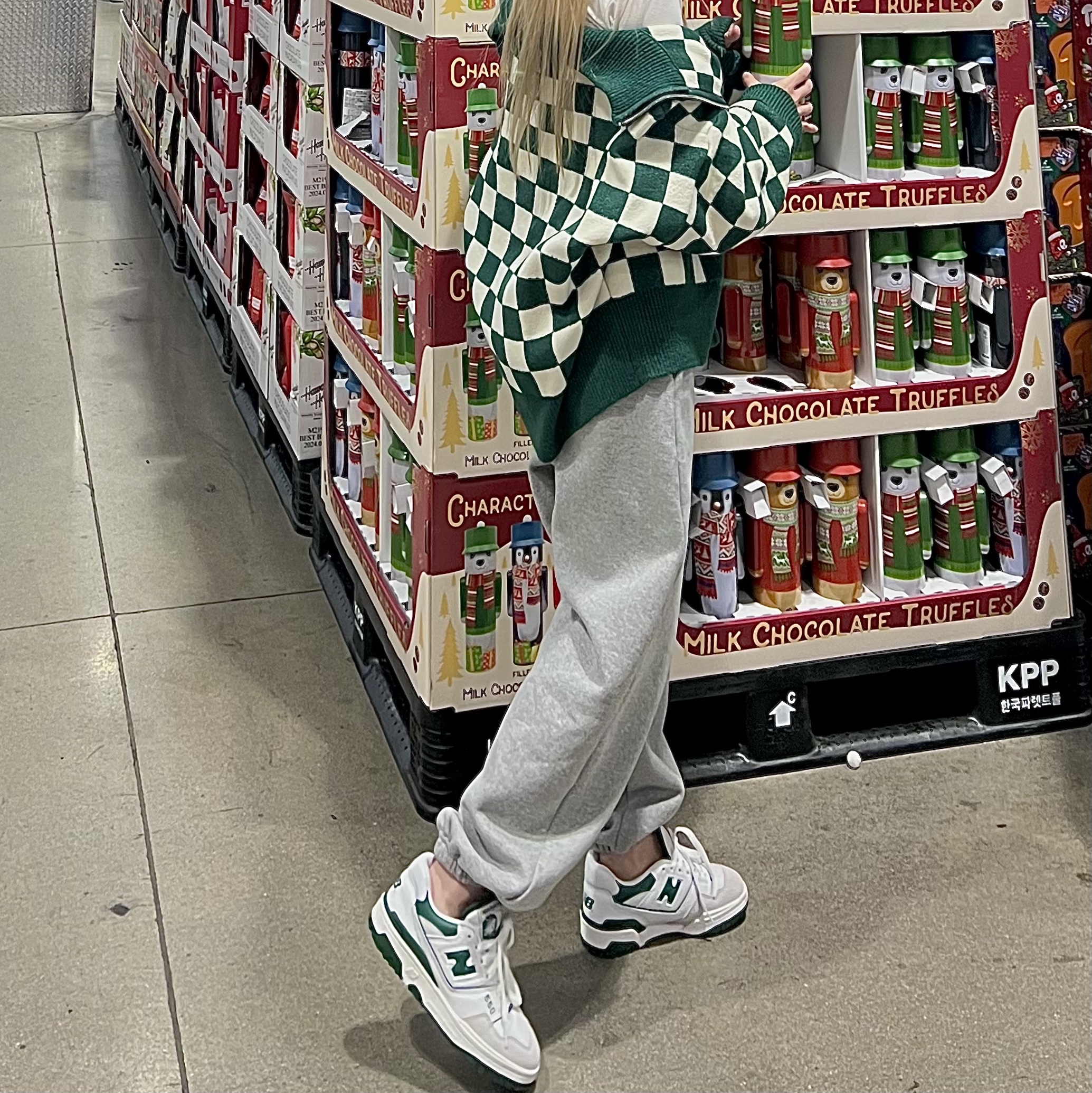 New Balance 550 White Green - D Standard 착용 스타일