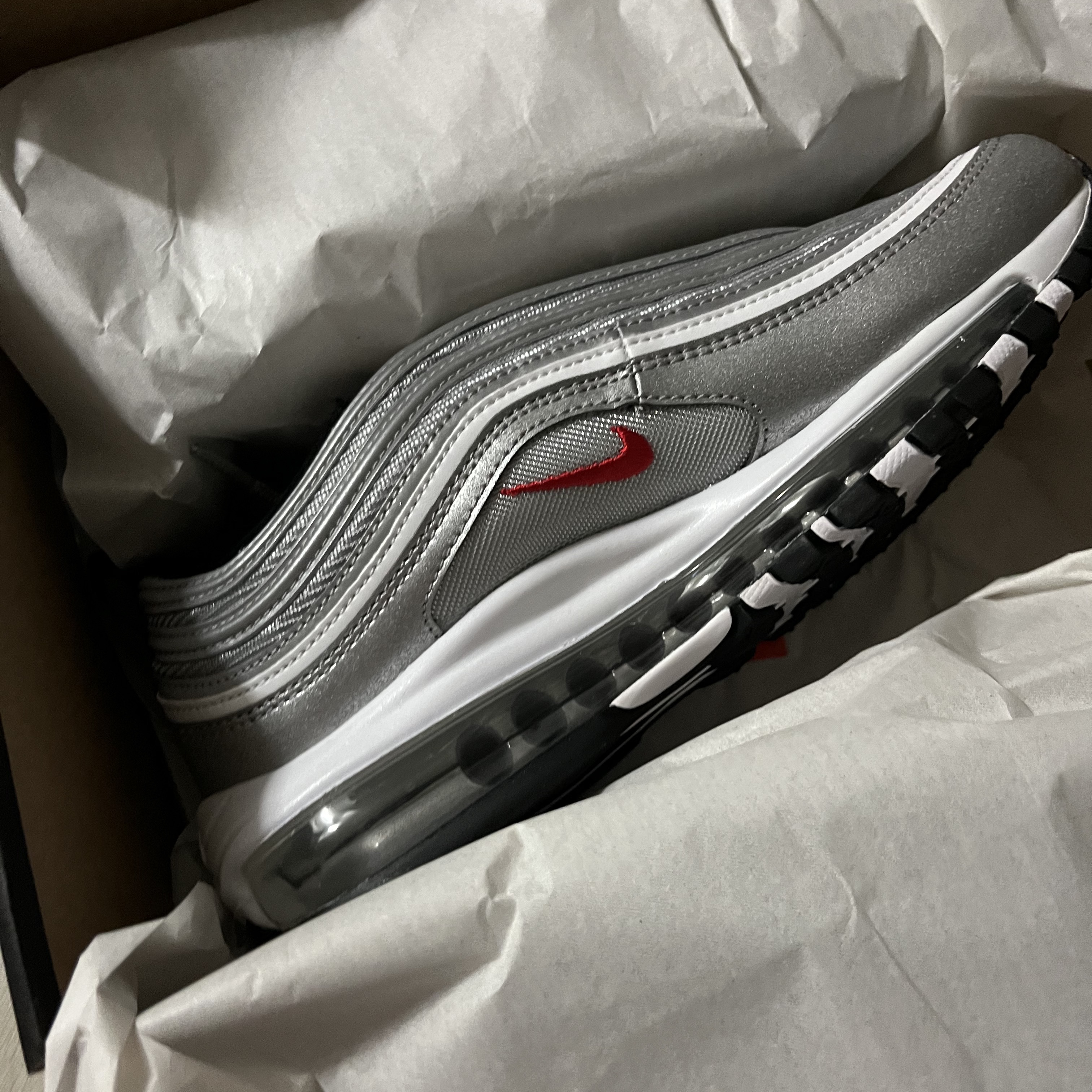 Nike Air Max 97 OG Silver Bullet 2022 착용 스타일 - 1