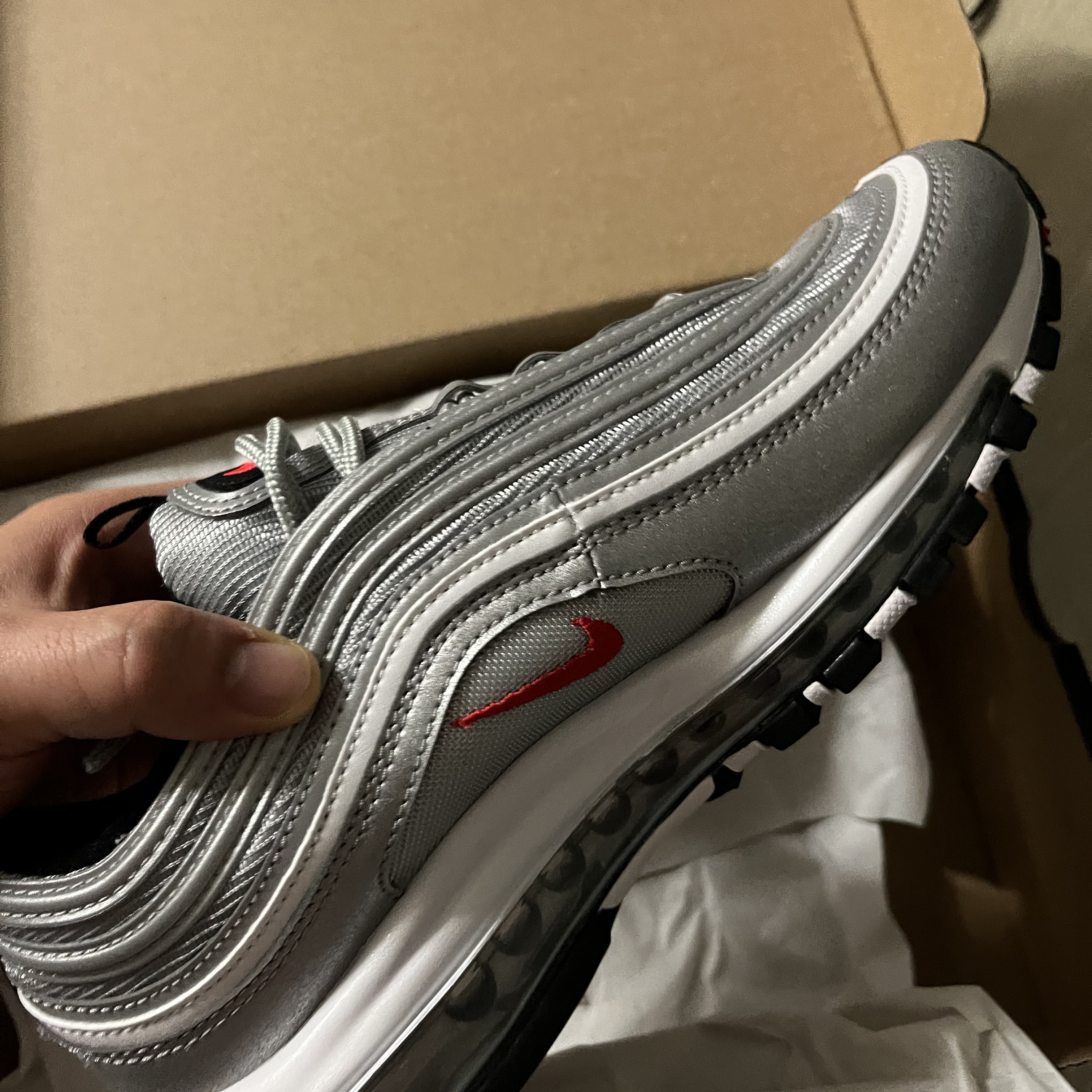Nike Air Max 97 OG Silver Bullet 2022 착용 스타일 - 2