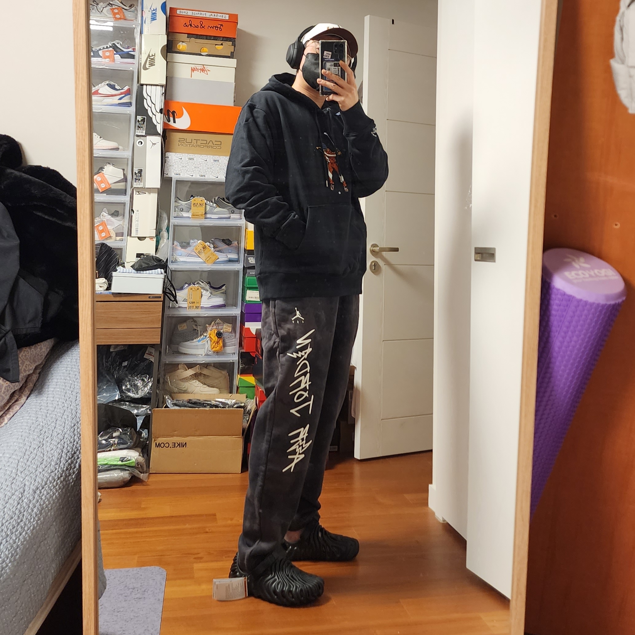 Jordan x Eastside Golf Fleece Hoodie Black - Asia, Jordan x Eastside Golf L91 Cap White 착용 스타일 - 2