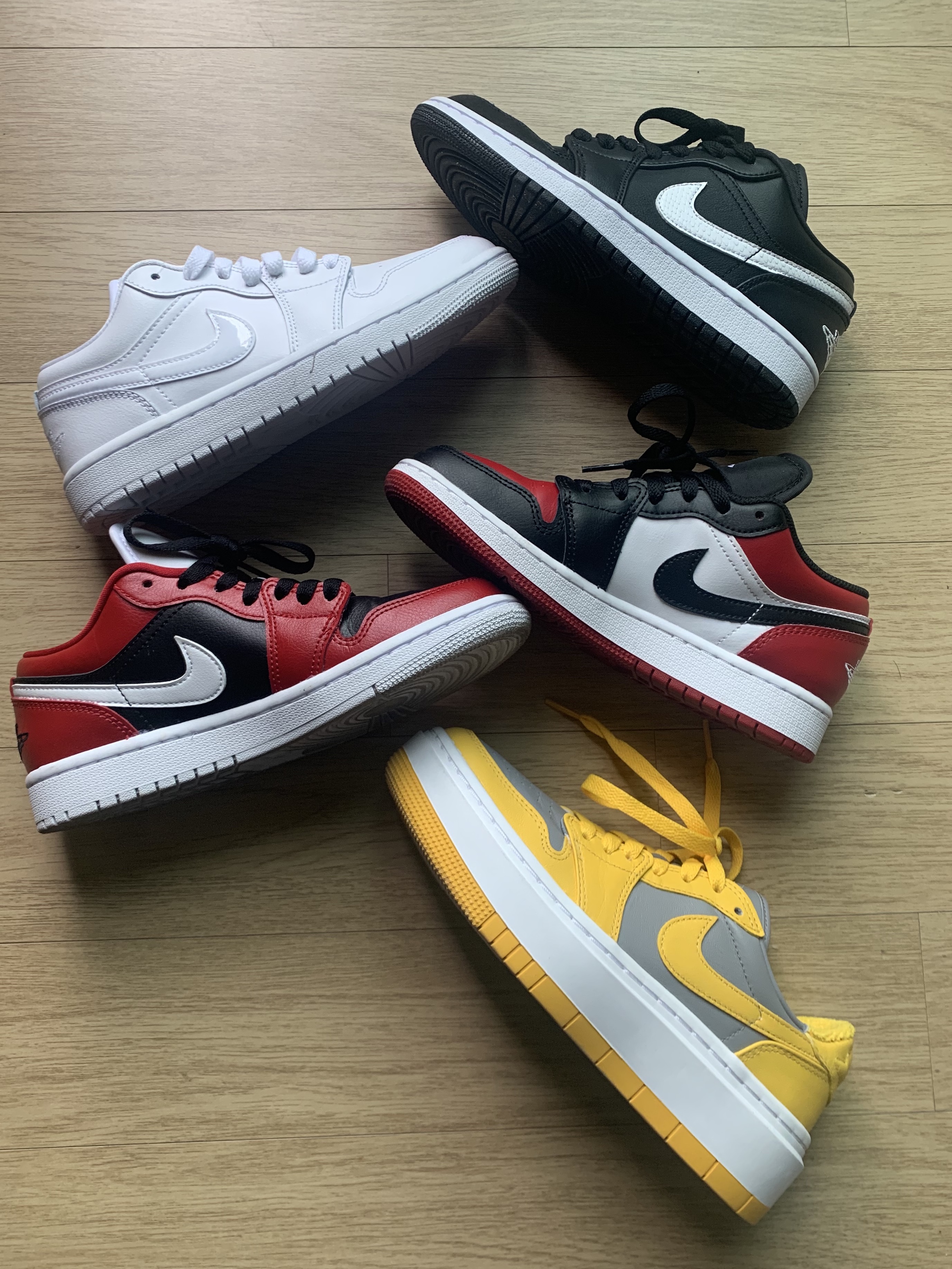 (W) Jordan 1 Low Triple White 2020, (W) Jordan 1 Low Triple White 2022 착용 스타일