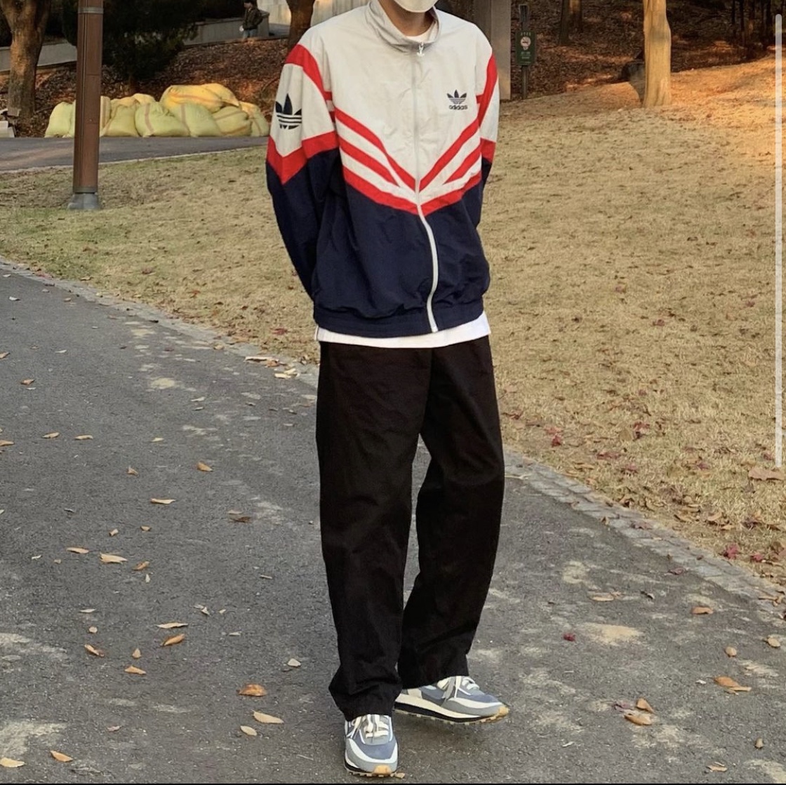 Nike x Sacai x Clot LDWaffle Cool Grey 착용 스타일 - 1