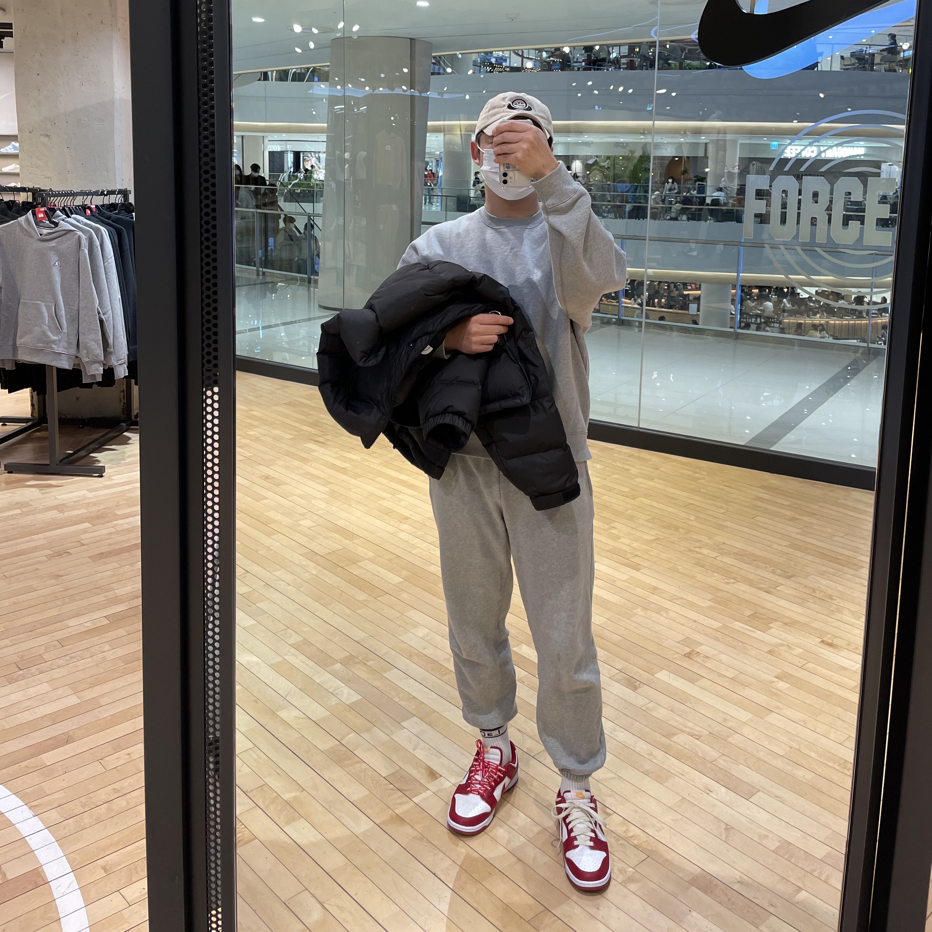 Nike ACG Therma-Fit ADV Lunar Lake Puffer Jacket Black - Asia, Nike Dunk Low Retro Gym Red 착용 스타일 - 2