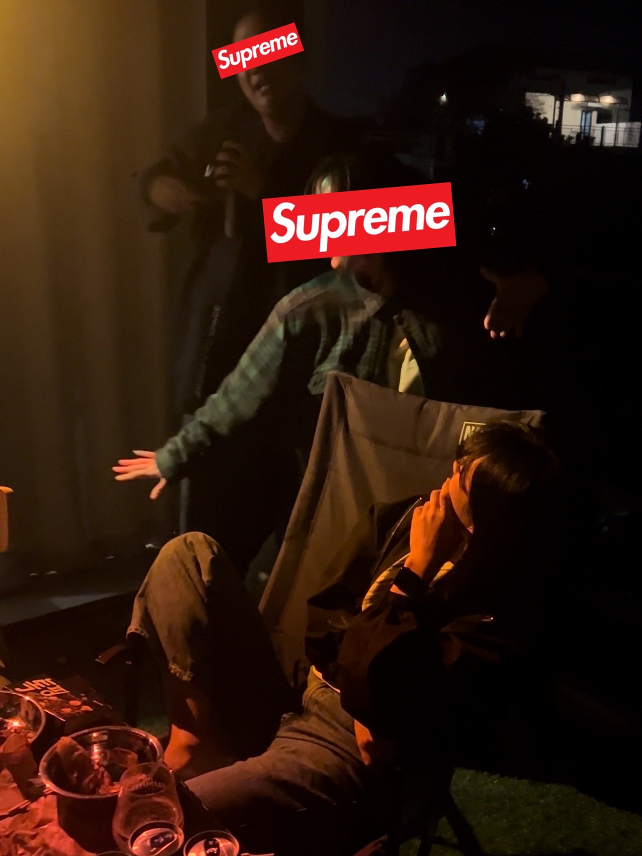 Supreme x The North Face Bandana T-Shirt White - 22SS, Supreme x The North Face Bandana Hooded Sweatshirt White - 22SS 착용 스타일 - 4