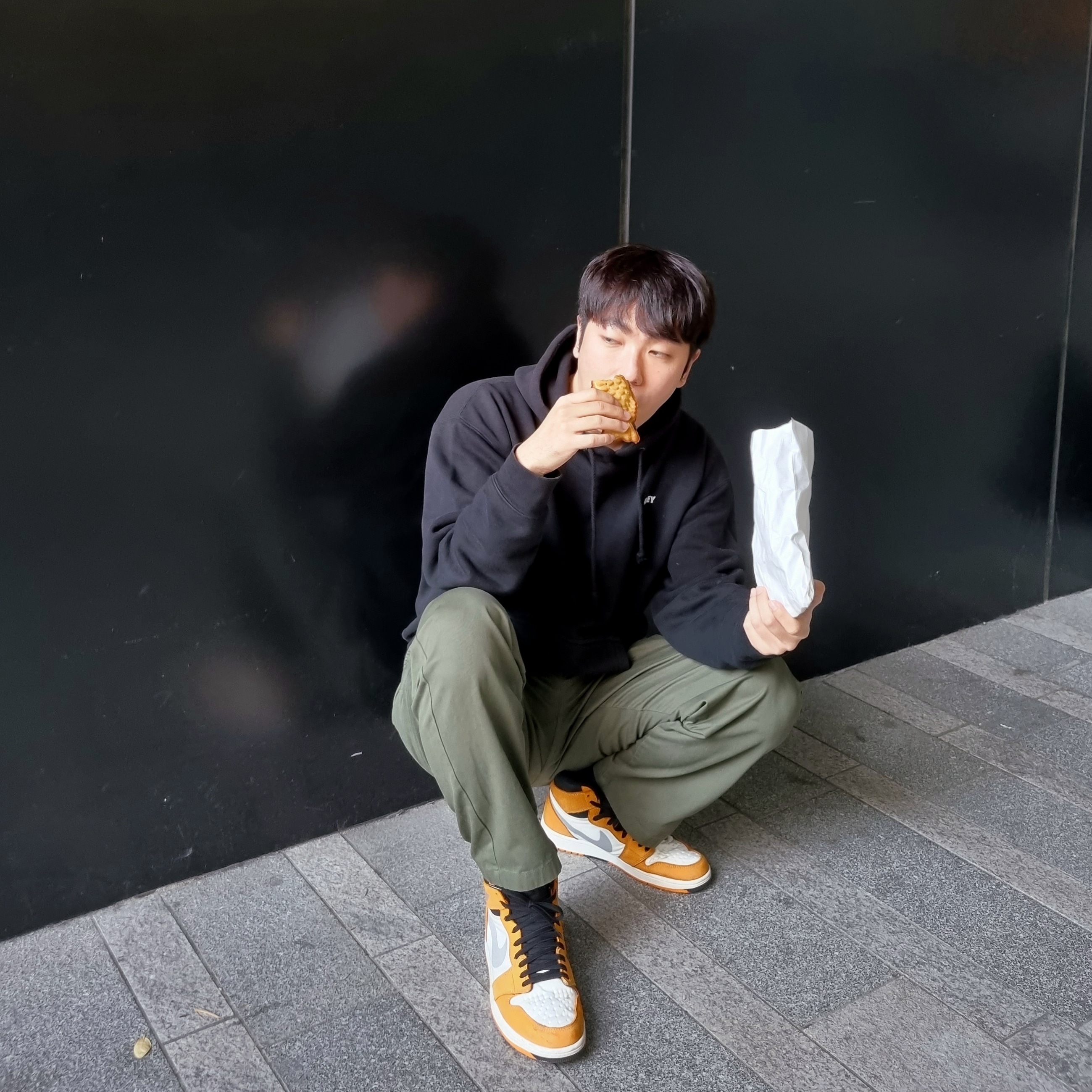 Jordan 1 Element Gore-Tex Light Curry 착용 스타일