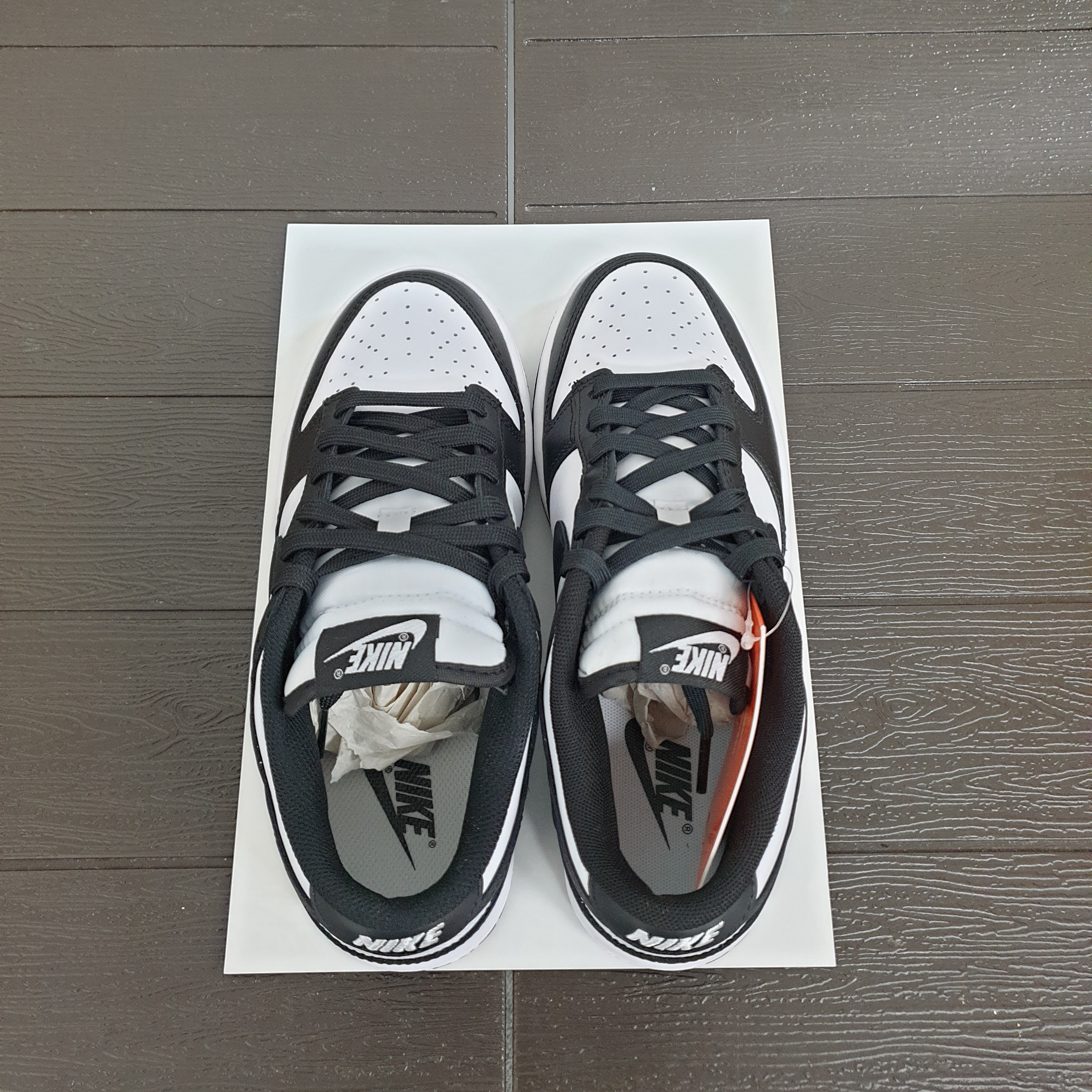 Nike Dunk Low Retro Black, (W) Nike Dunk Low Black 착용 스타일 - 2
