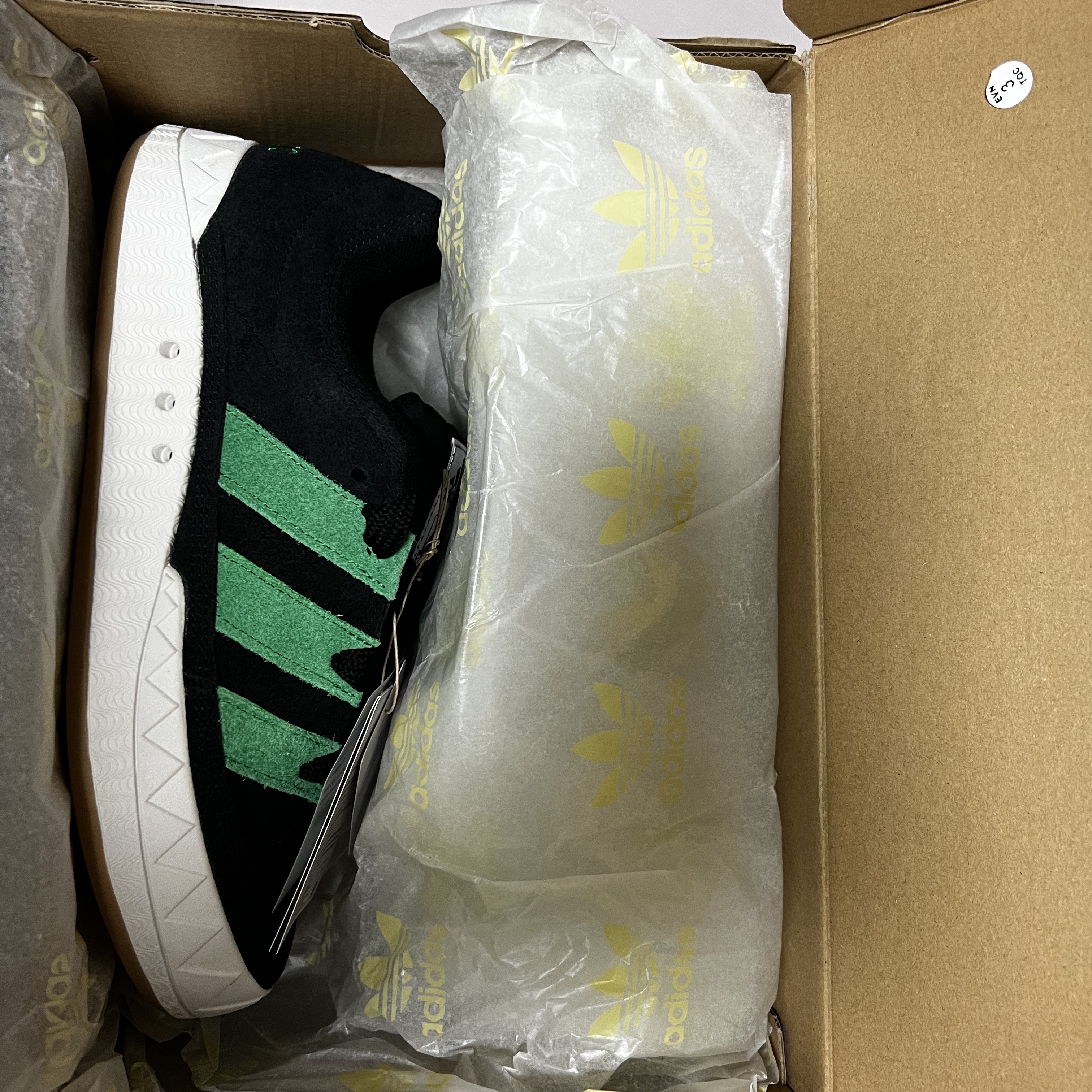 Adidas x Atmos x XLarge Adimatic Core Black Green 착용 스타일