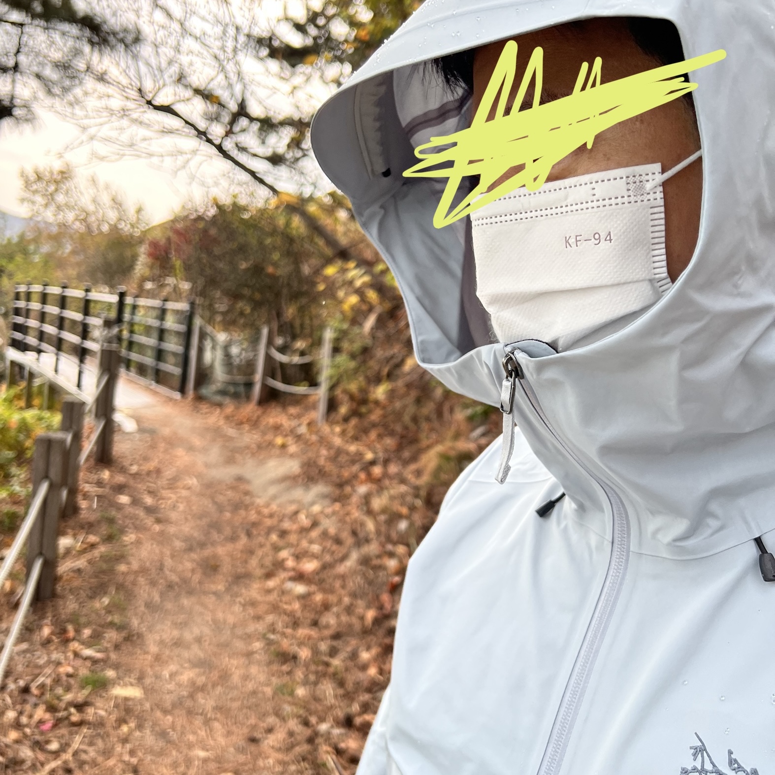 Arc'teryx Beta LT Jacket Lucent, New Balance 990v2 Made in USA Navy Castlerock 착용 스타일 - 1