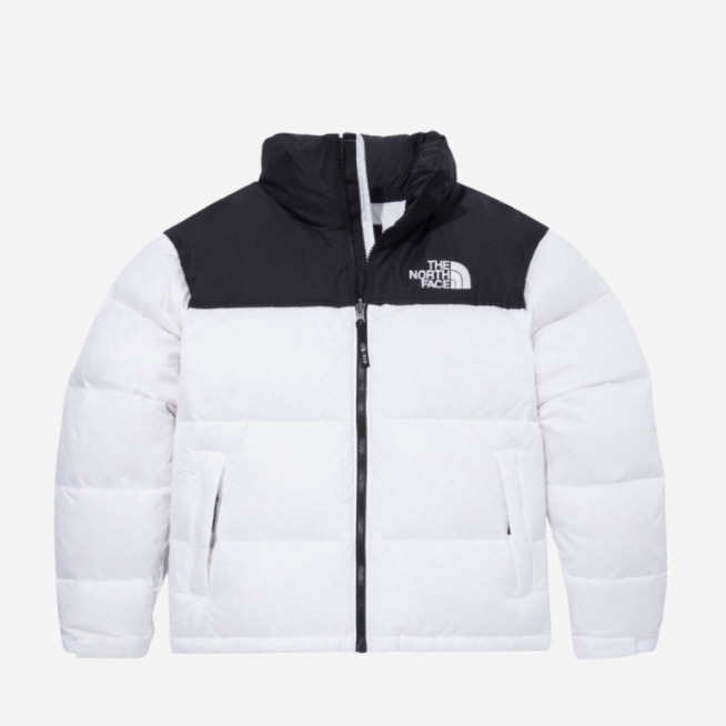The North Face 1996 Eco Nuptse Jacket White 착용 스타일