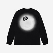 Stussy 8 Ball Fade LS T-Shirt Black