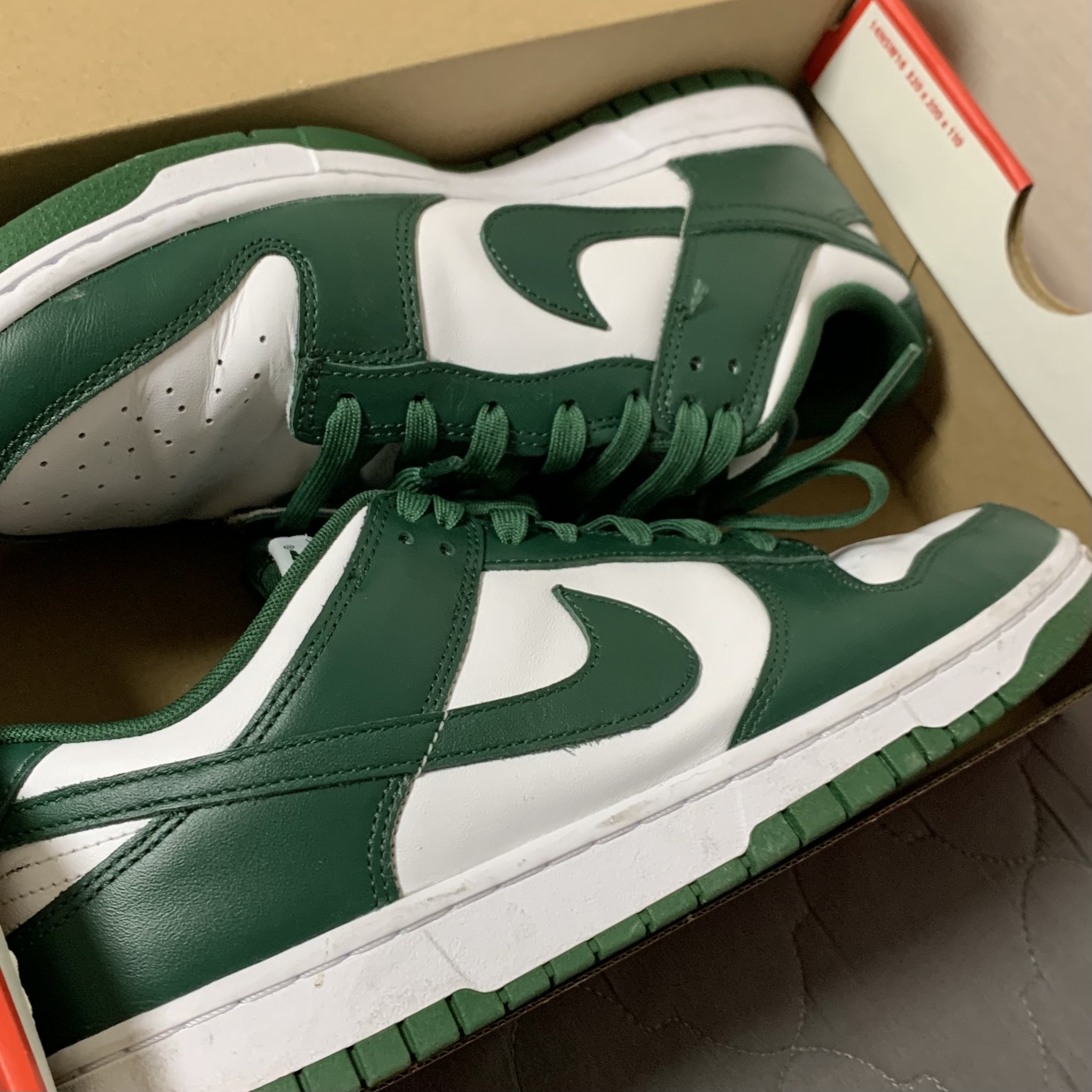 Nike Dunk Low Retro Varsity Green 착용 스타일