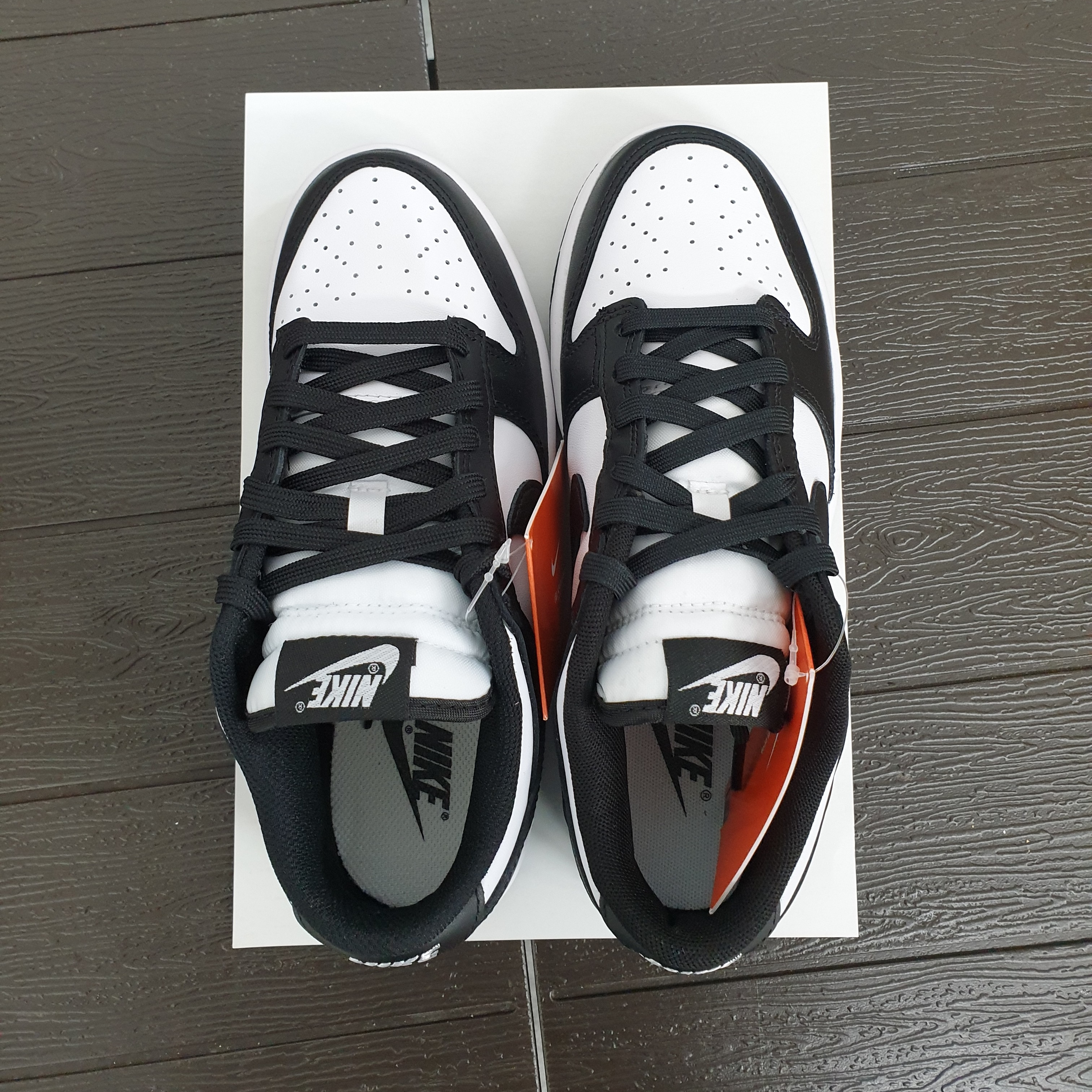 Nike Dunk Low Retro Black, (W) Nike Dunk Low Black 착용 스타일 - 4