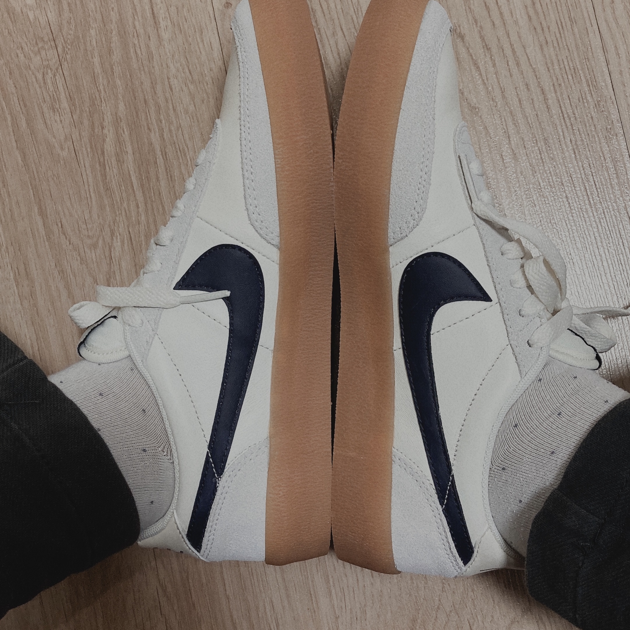 Nike Killshot 2 Leather Sail Oil Grey Gum 착용 스타일 - 2