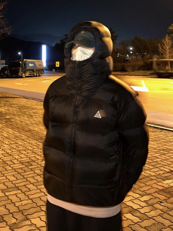 Nike ACG Therma-Fit ADV Lunar Lake Puffer Jacket Black - Asia 착용 스타일