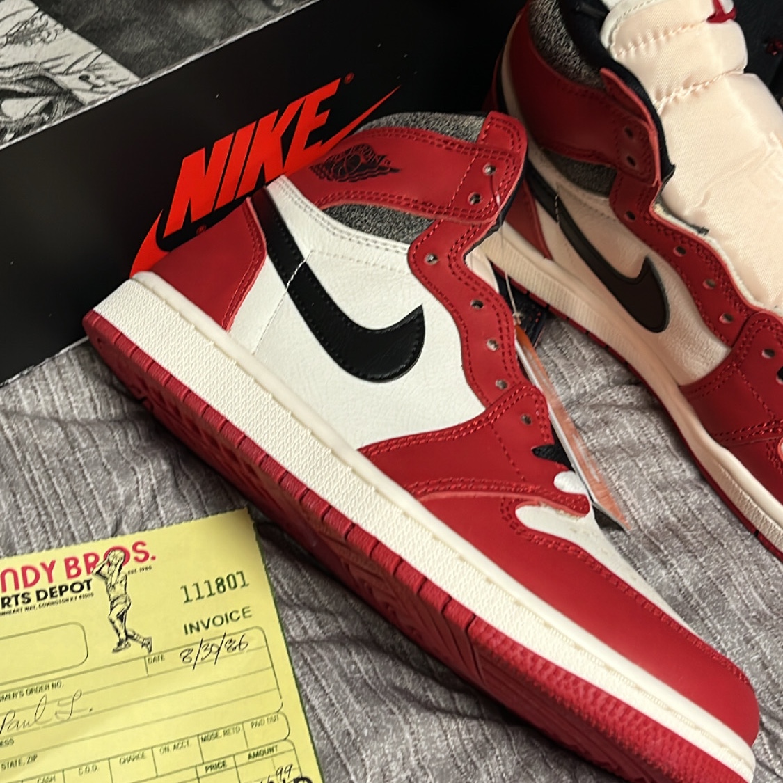 Jordan 1 Retro High OG Chicago 2022, (GS) Jordan 1 Retro High OG Chicago 2022 착용 스타일