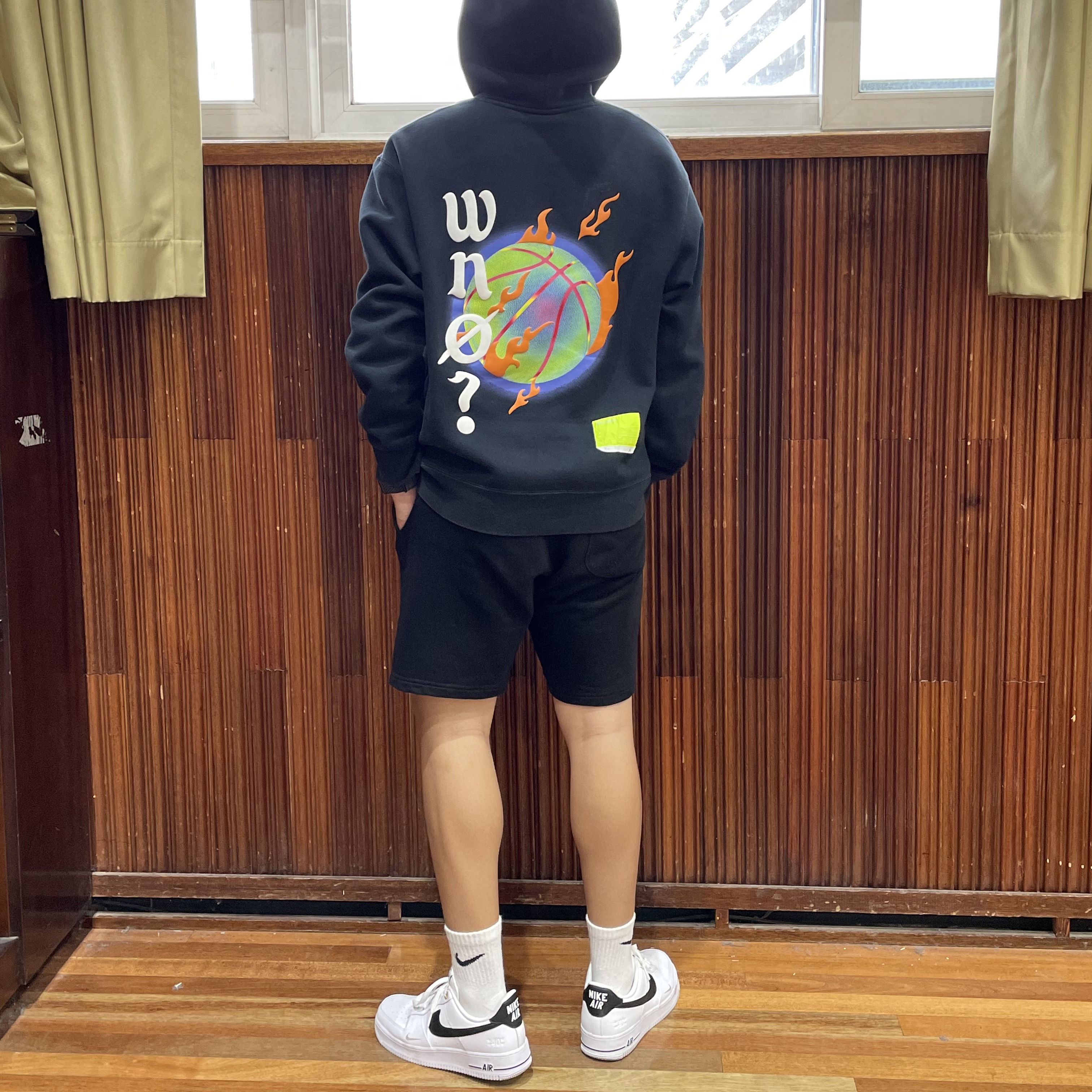 Nike Air Force 1 '07 LV8 40th Anniversary Join Forces White Black 착용 스타일