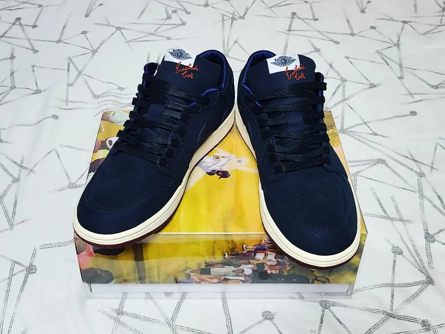 Jordan 1 x Eastside Golf Low Midnight Navy 착용 스타일 - 3
