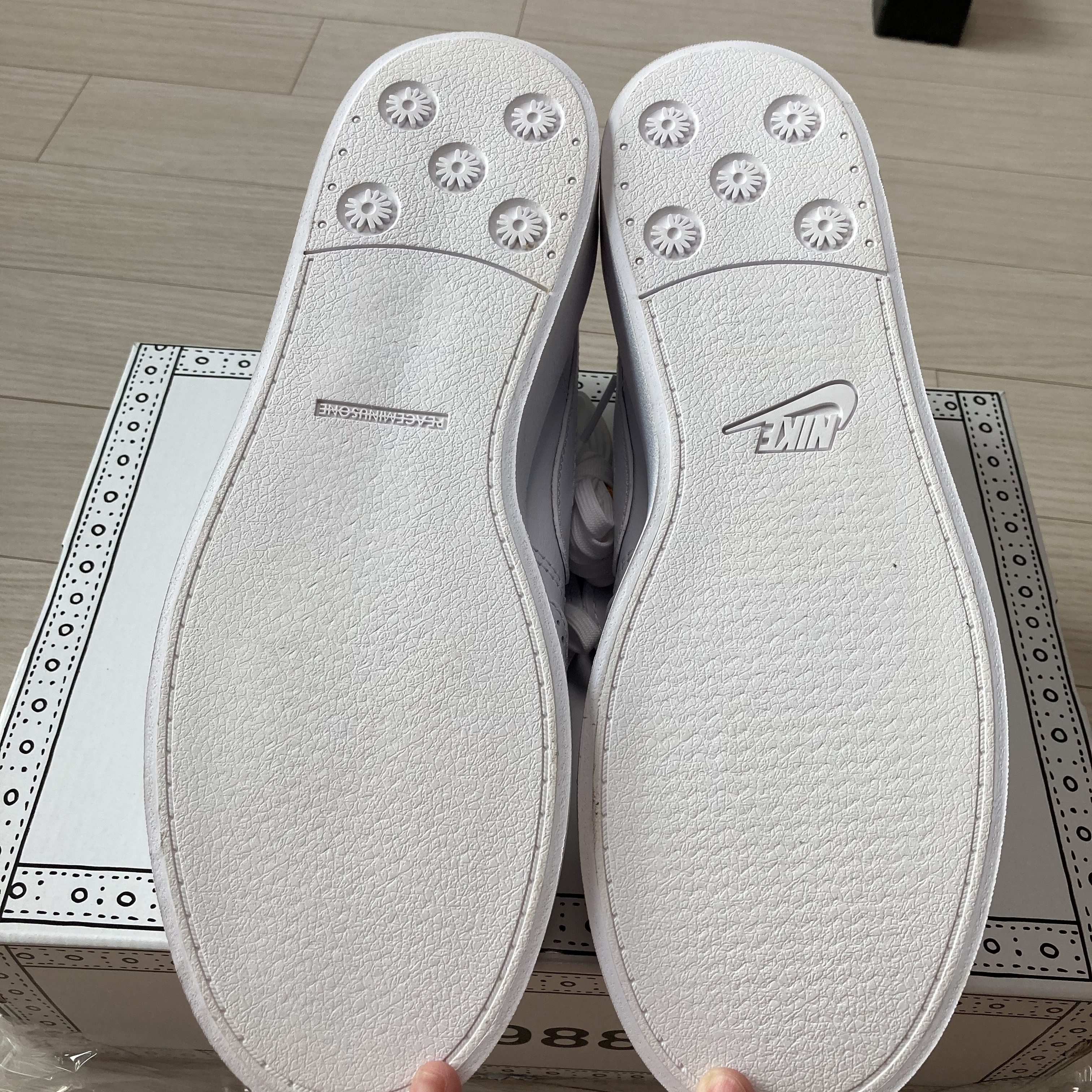 Nike x Peaceminusone Kwondo1 White 착용 스타일 - 5