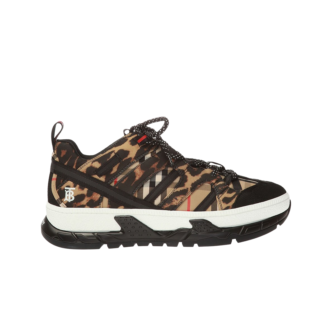 버버리 레오파드 프린트 유니온 스니커즈 아카이브 베이지(Burberry Leopard Print Union Sneakers Archive Beige) - 1
