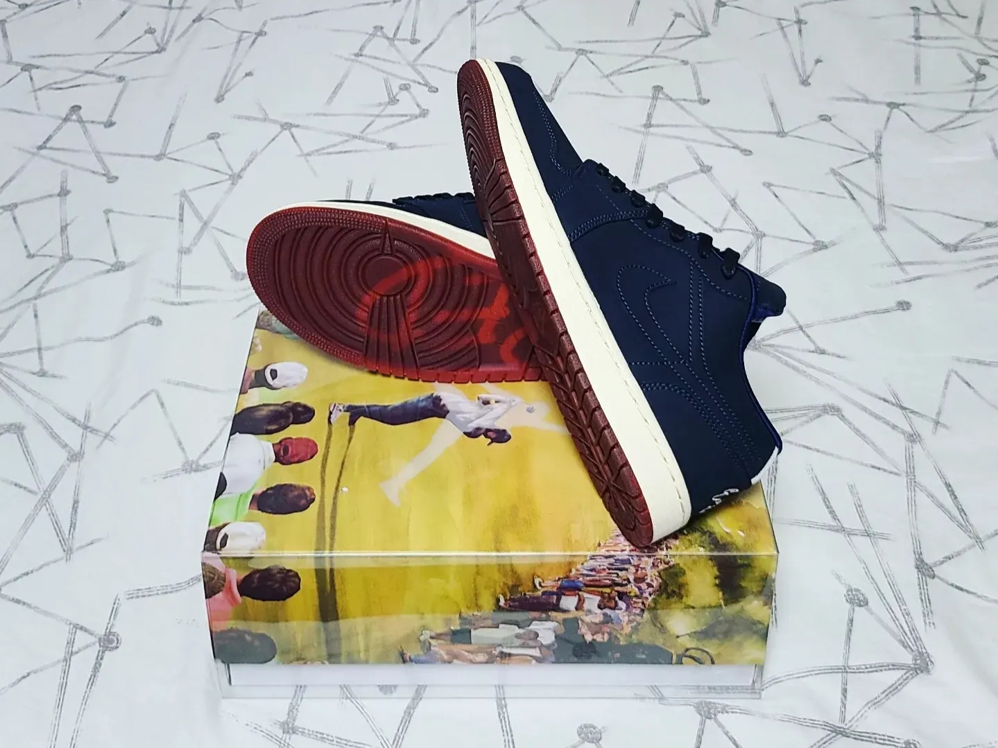 Jordan 1 x Eastside Golf Low Midnight Navy 착용 스타일 - 4