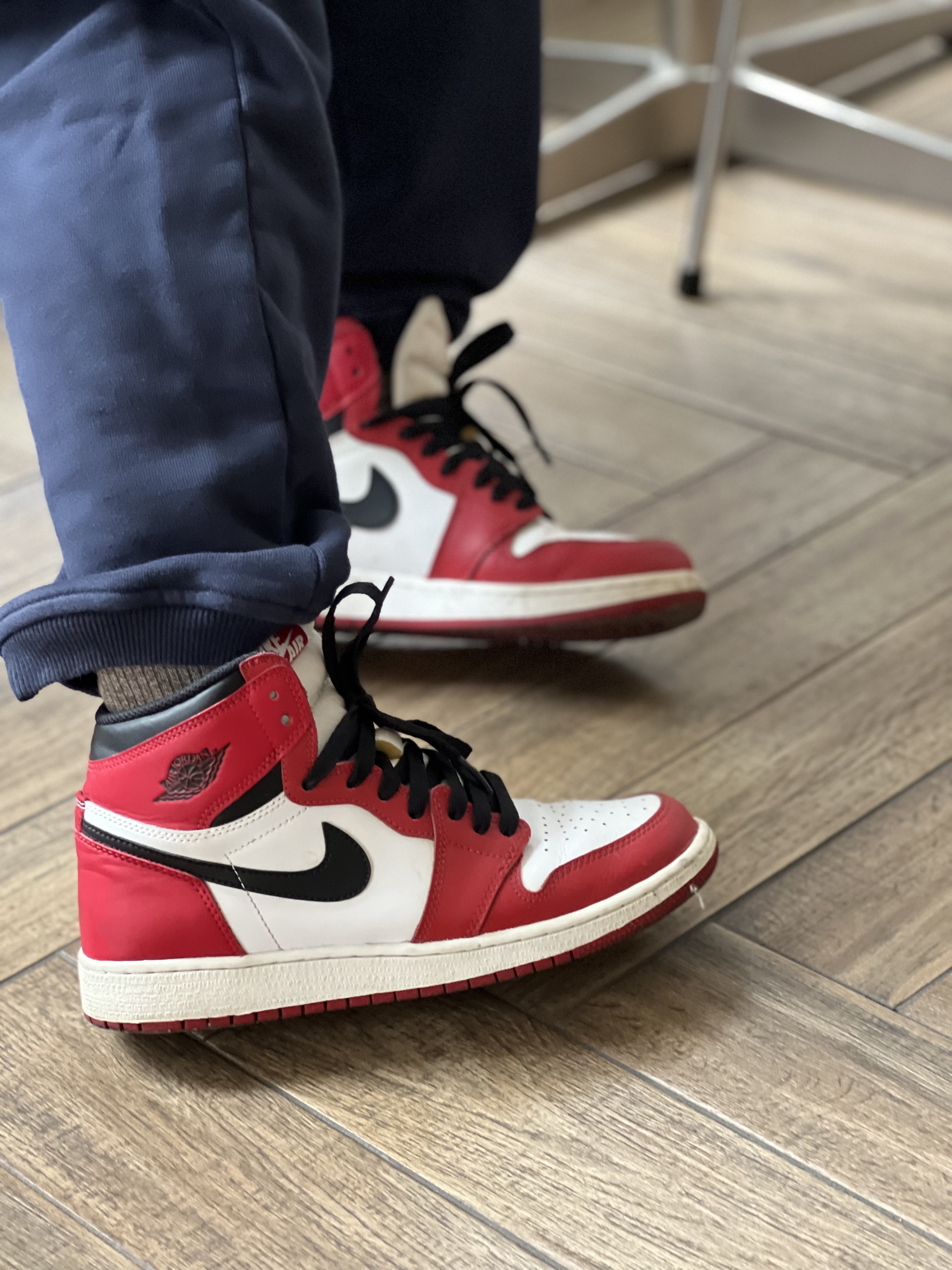 (GS) Jordan 1 Retro High OG Chicago 2015 착용 스타일 - 4