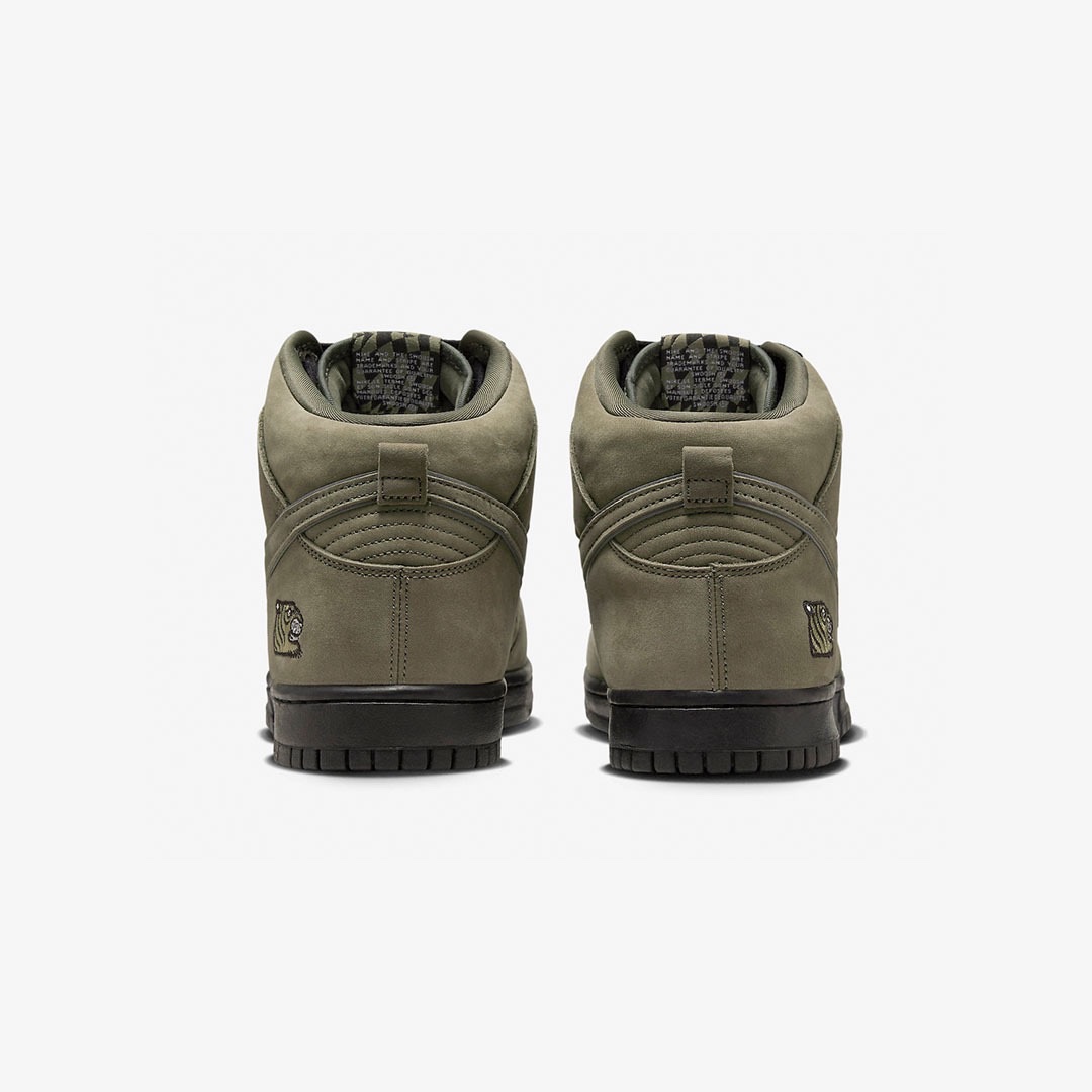 Nike x Soulgoods SB Dunk High '90s Medium Olive 착용 스타일 - 5