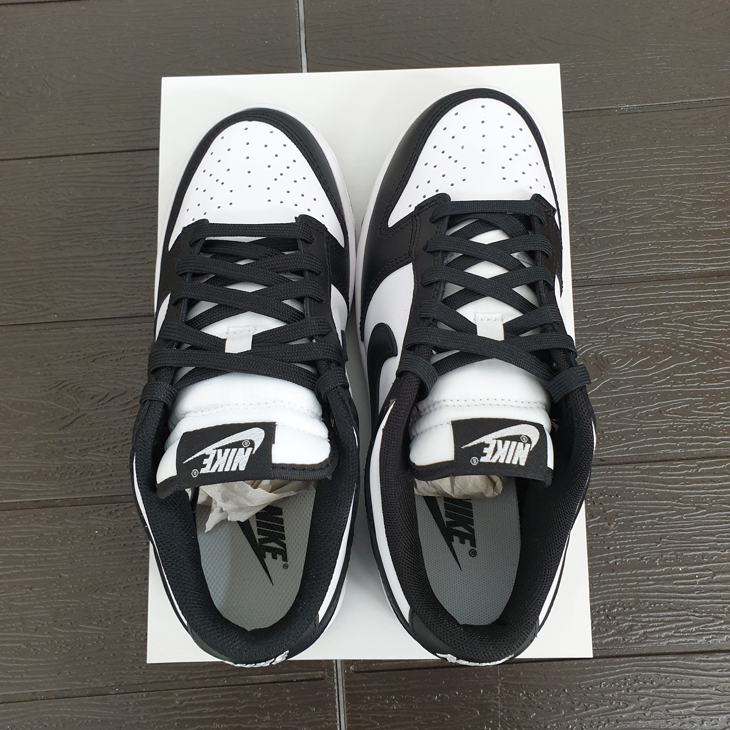 Nike Dunk Low Retro Black, (W) Nike Dunk Low Black 착용 스타일 - 3