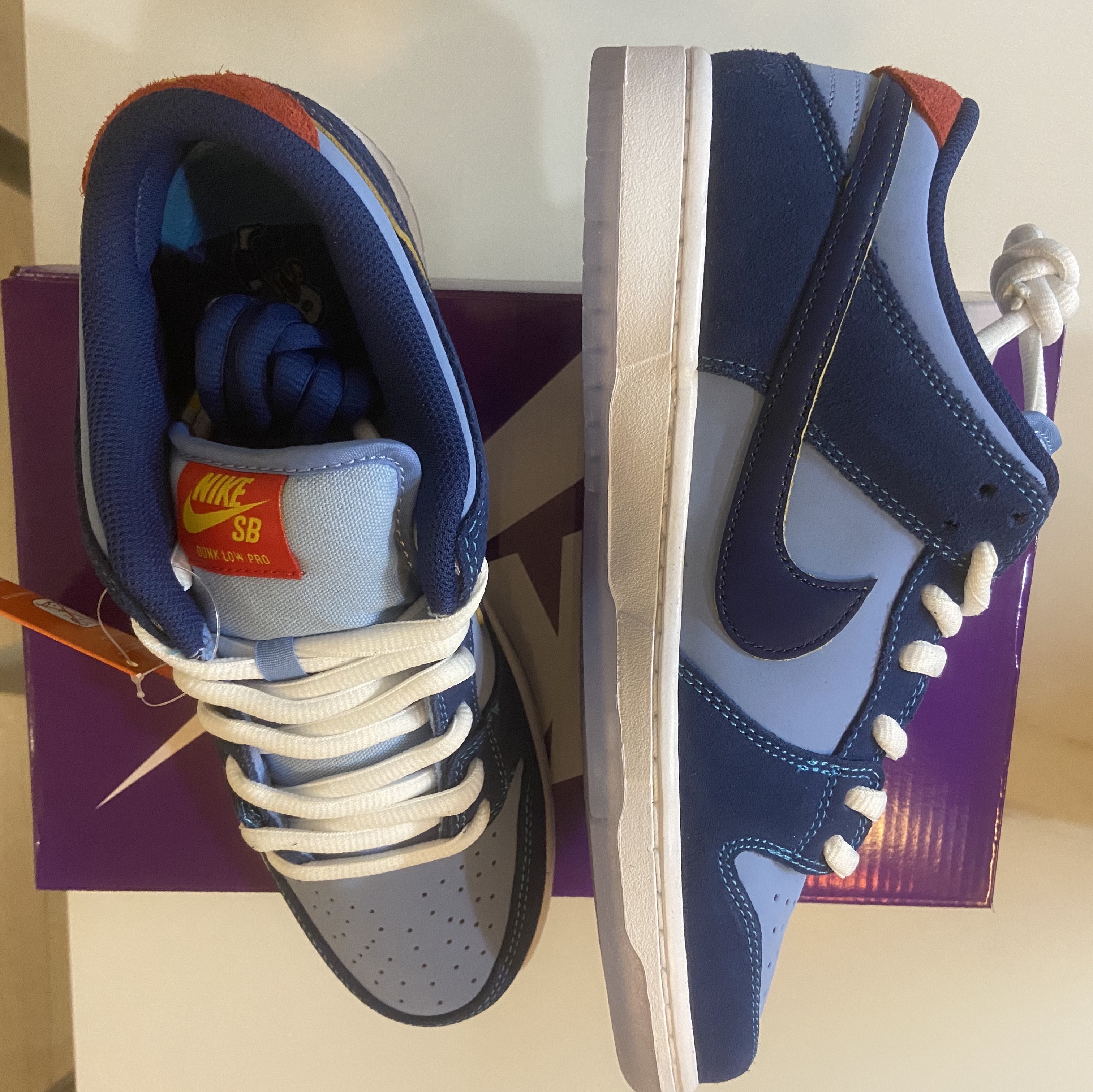 Nike x Why So Sad? SB Dunk Low Pro Coastal Blue 착용 스타일 - 2