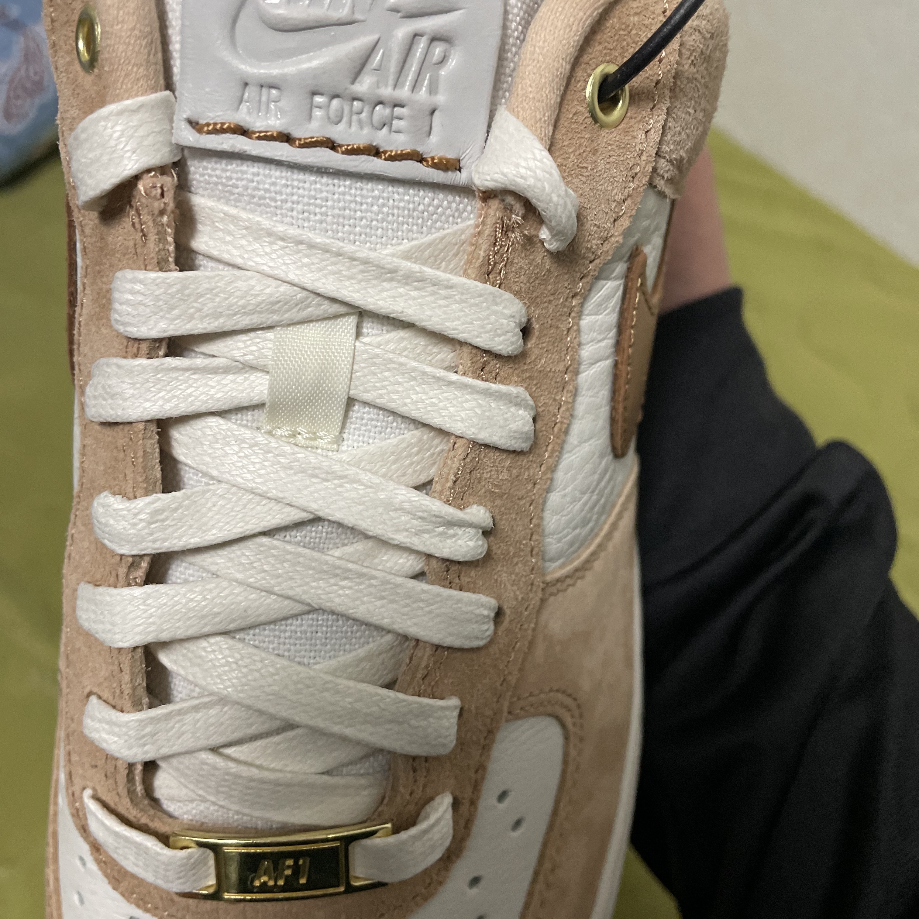 (W) Nike Air Force 1 LXX Flax 착용 스타일 - 4